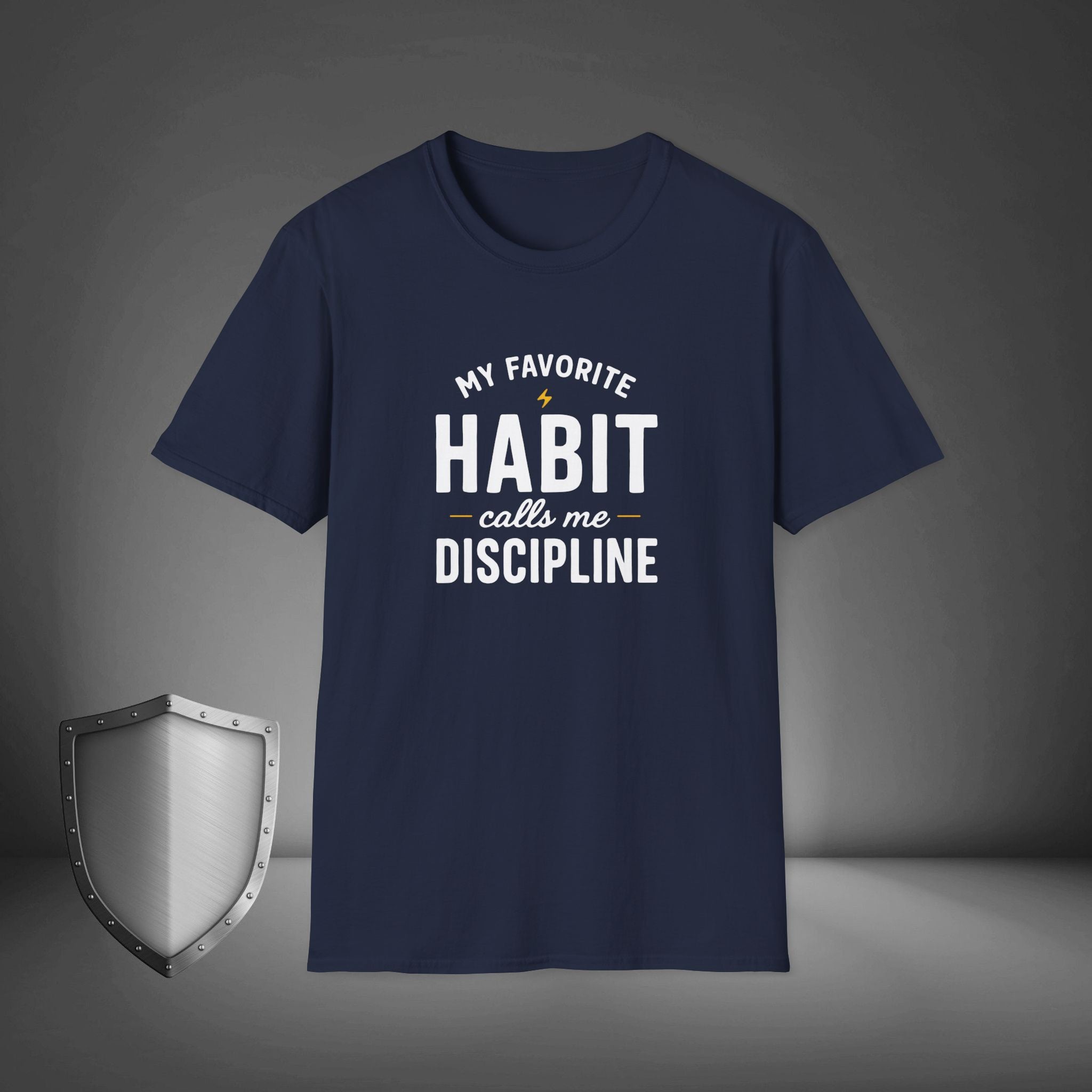 My Favorite Habit Calls Me Discipline Motivational Gym Shirt, Hustle Mindset Tee, Streetwear Confidence Apparel
