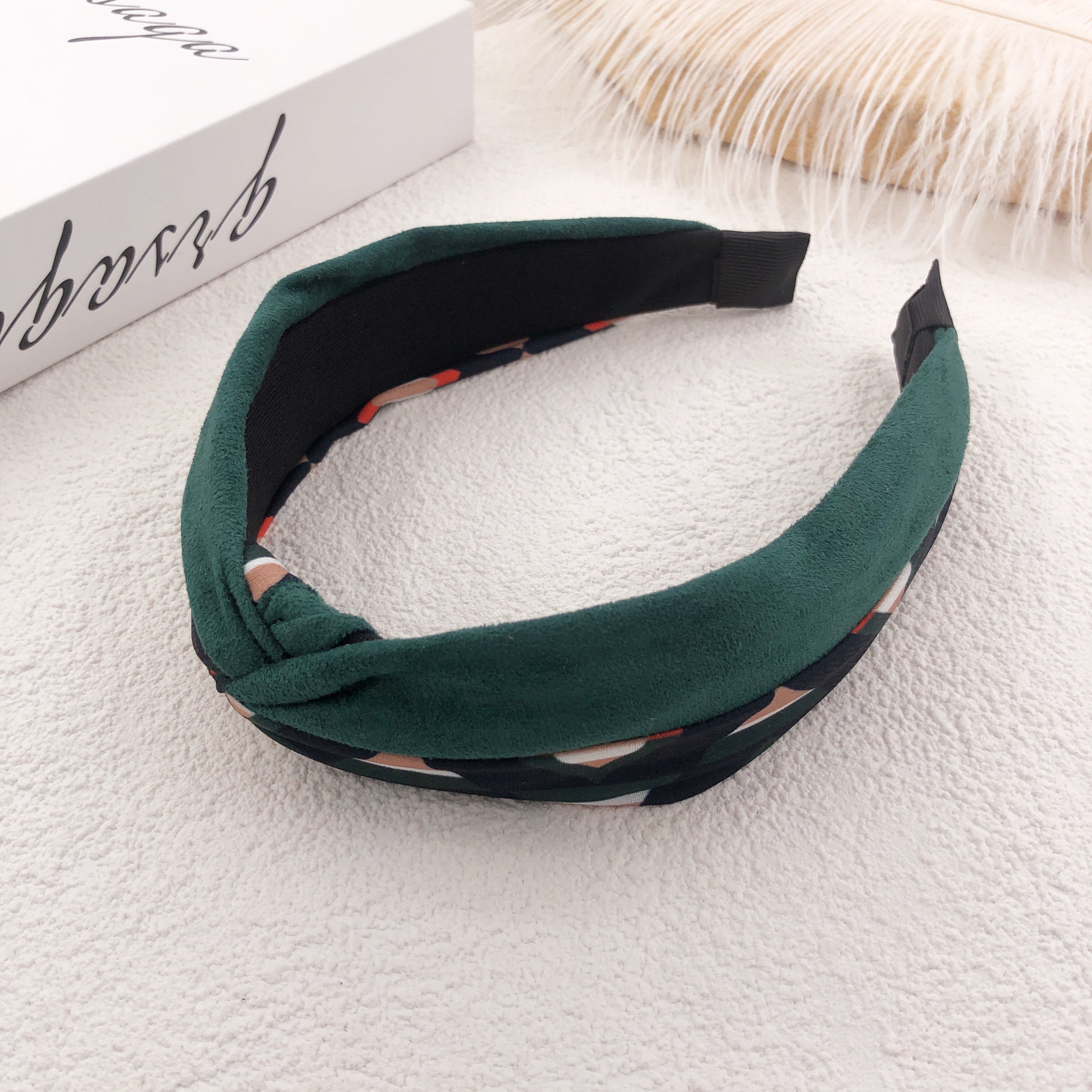 Suede Floral Hair Hoop – Soft, Colorful Headband for Everyday Styling and Occasions