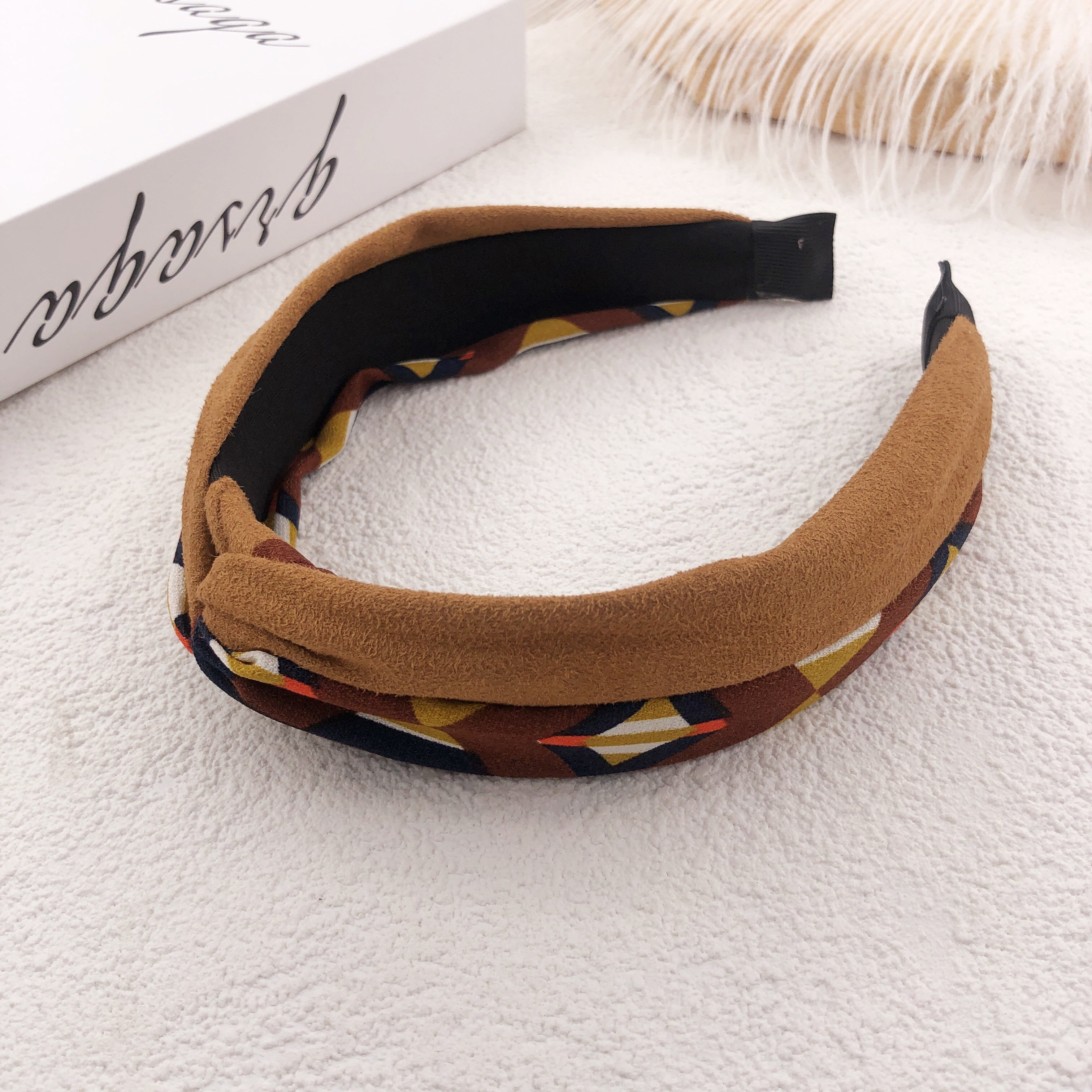 Suede Floral Hair Hoop – Soft, Colorful Headband for Everyday Styling and Occasions