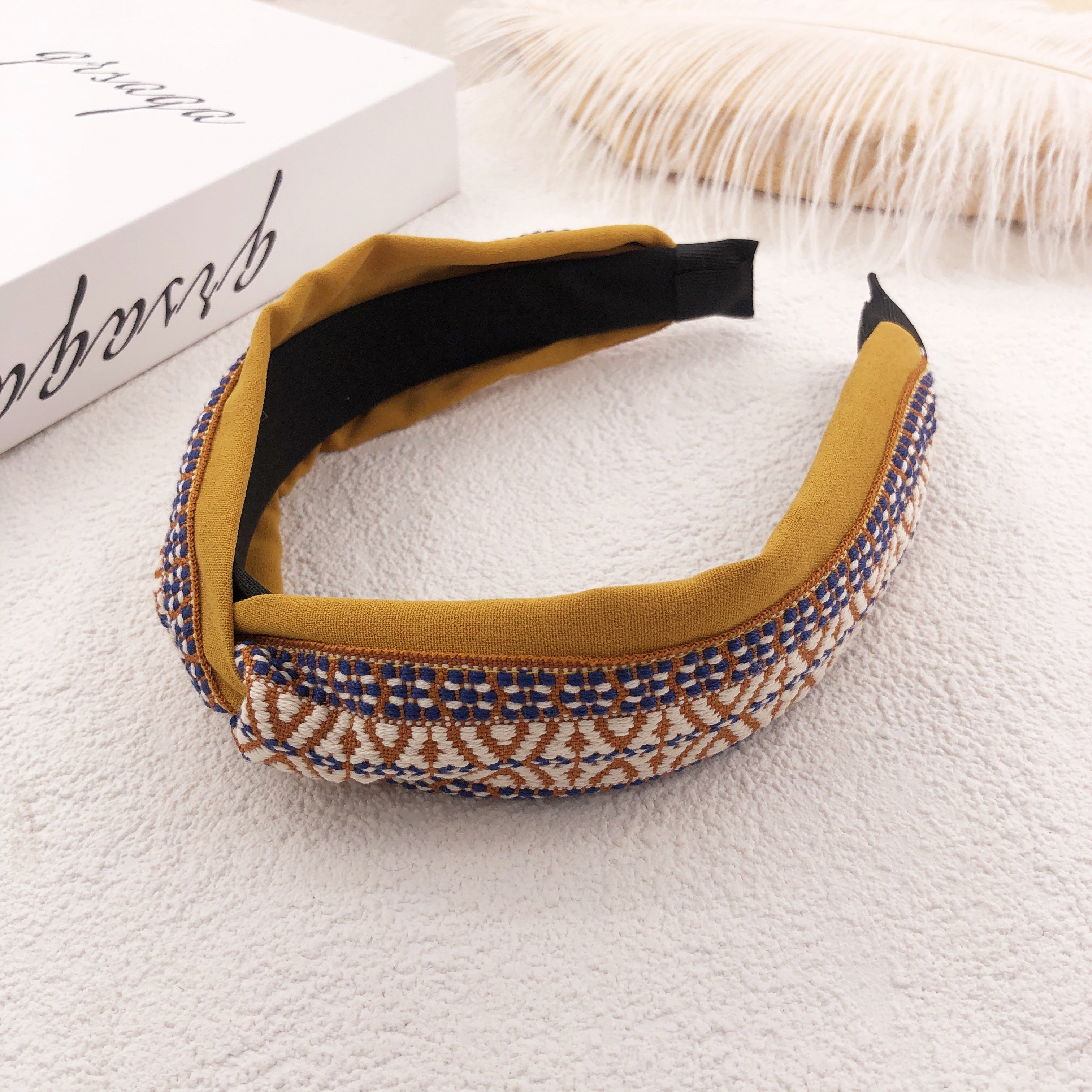 Suede Floral Hair Hoop – Soft, Colorful Headband for Everyday Styling and Occasions