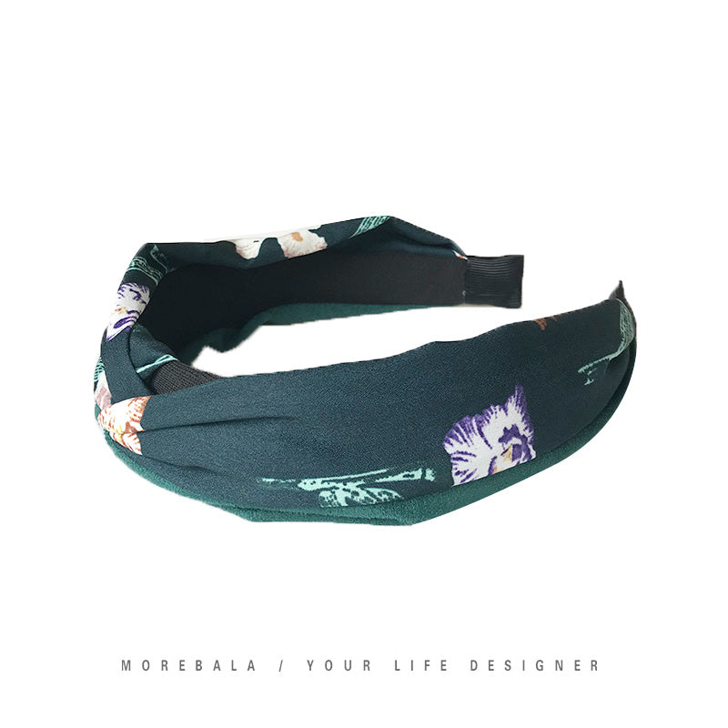 Suede Floral Hair Hoop – Soft, Colorful Headband for Everyday Styling and Occasions