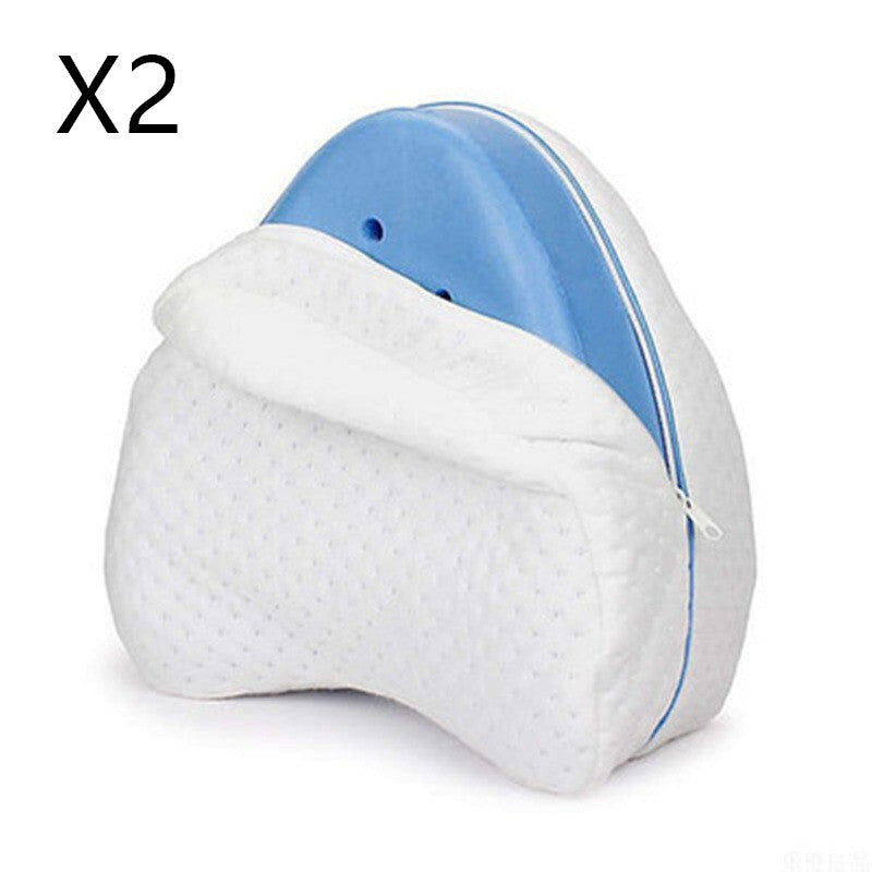 Premium Memory Cotton Slow-Rebound Leg Pillow - Ergonomic Butterfly Support for Side Sleepers, Pregnancy & Pain Relief