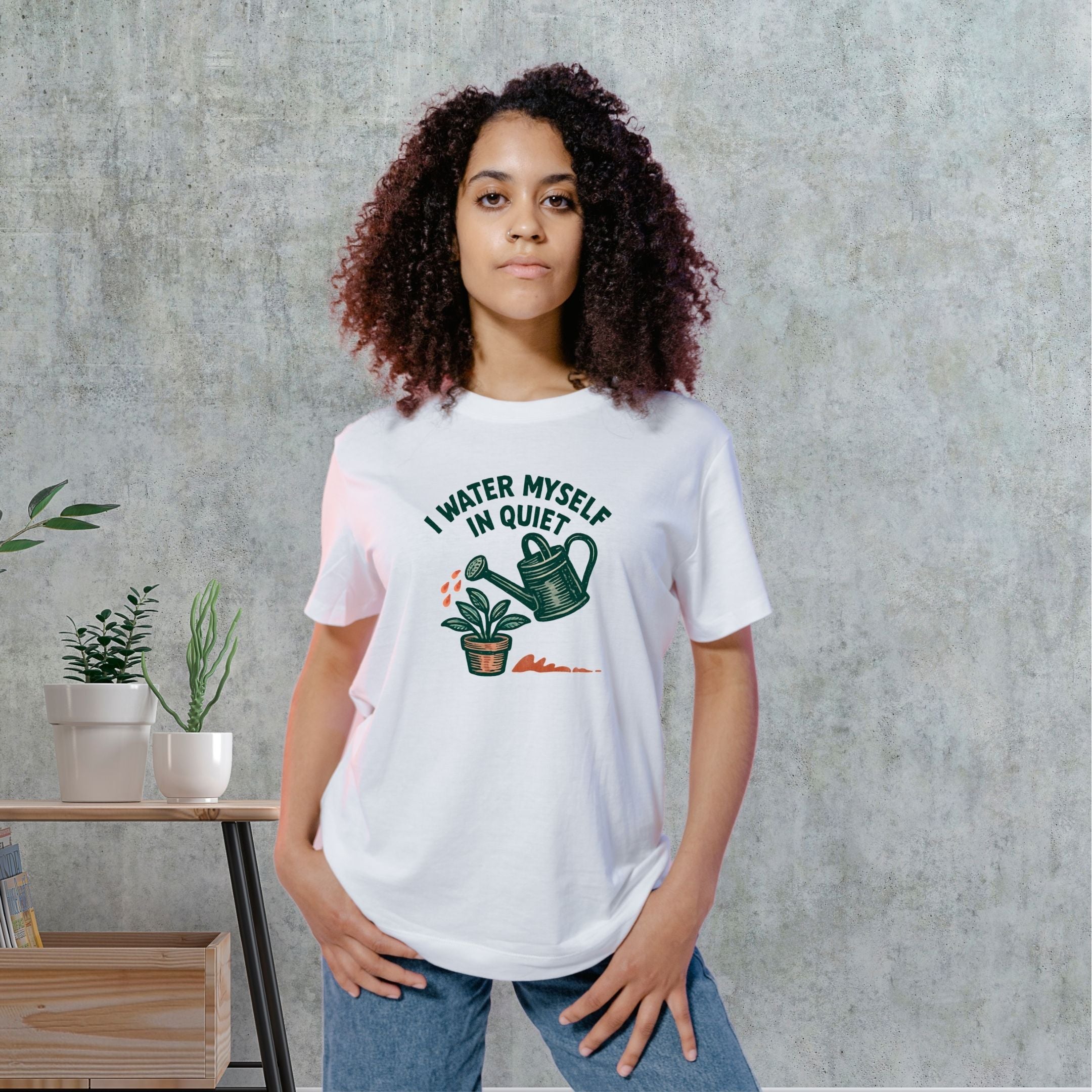 I Water Myself in Quiet Introvert Shirt, Self-Growth Tee, Mindfulness & Healing Gift