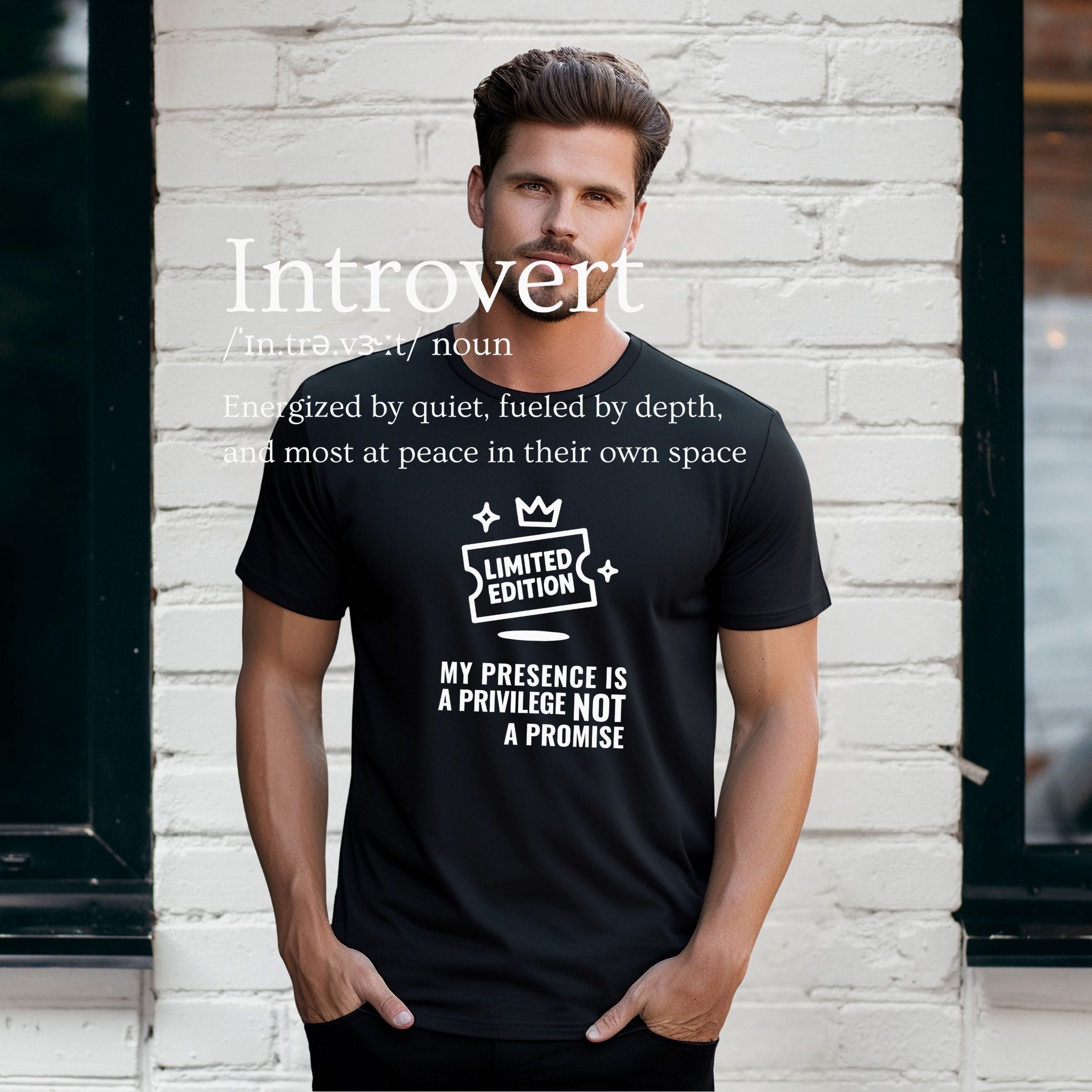 Limited Edition My Presence Is a Privilege Not a Promise Shirt, Statement Introvert Tee, Bold Confidence Gift