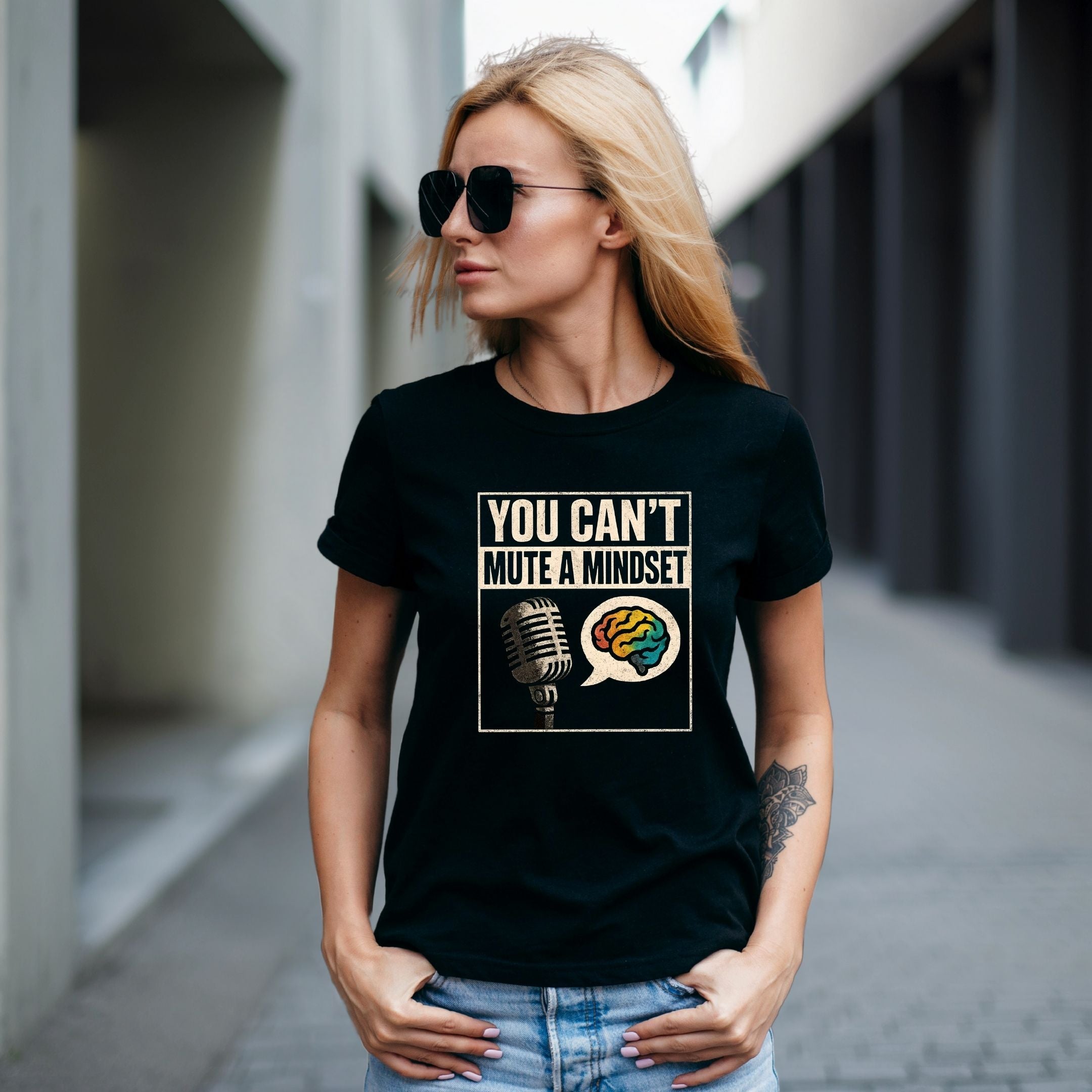 You Can’t Mute a Mindset Streetwear Shirt, Entrepreneur Grind Tee, Athlete Mindset Gift