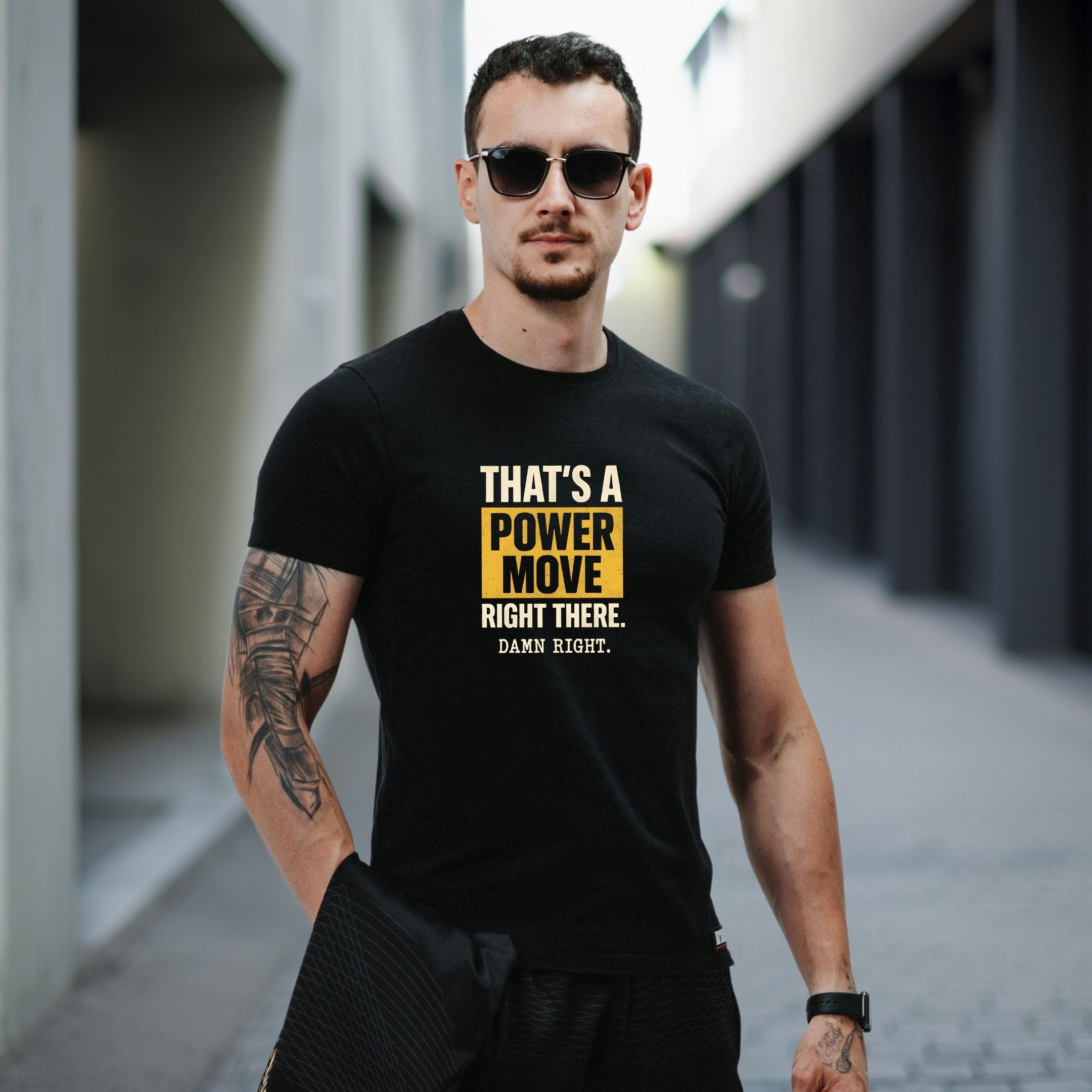 That’s a Power Move Damn Right Statement Shirt, Bold Streetwear Tee, Confidence Vibes Gift