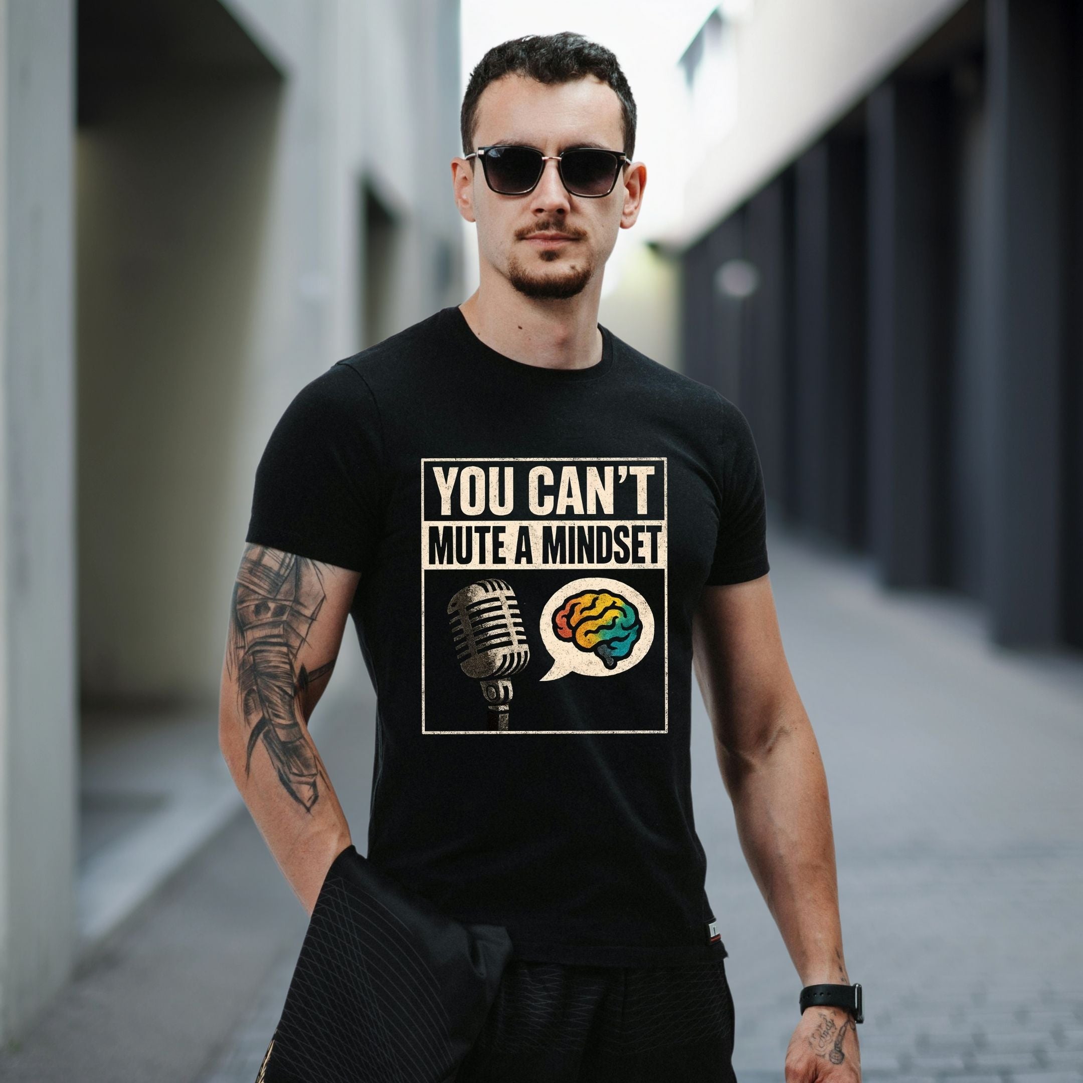 You Can’t Mute a Mindset Streetwear Shirt, Entrepreneur Grind Tee, Athlete Mindset Gift
