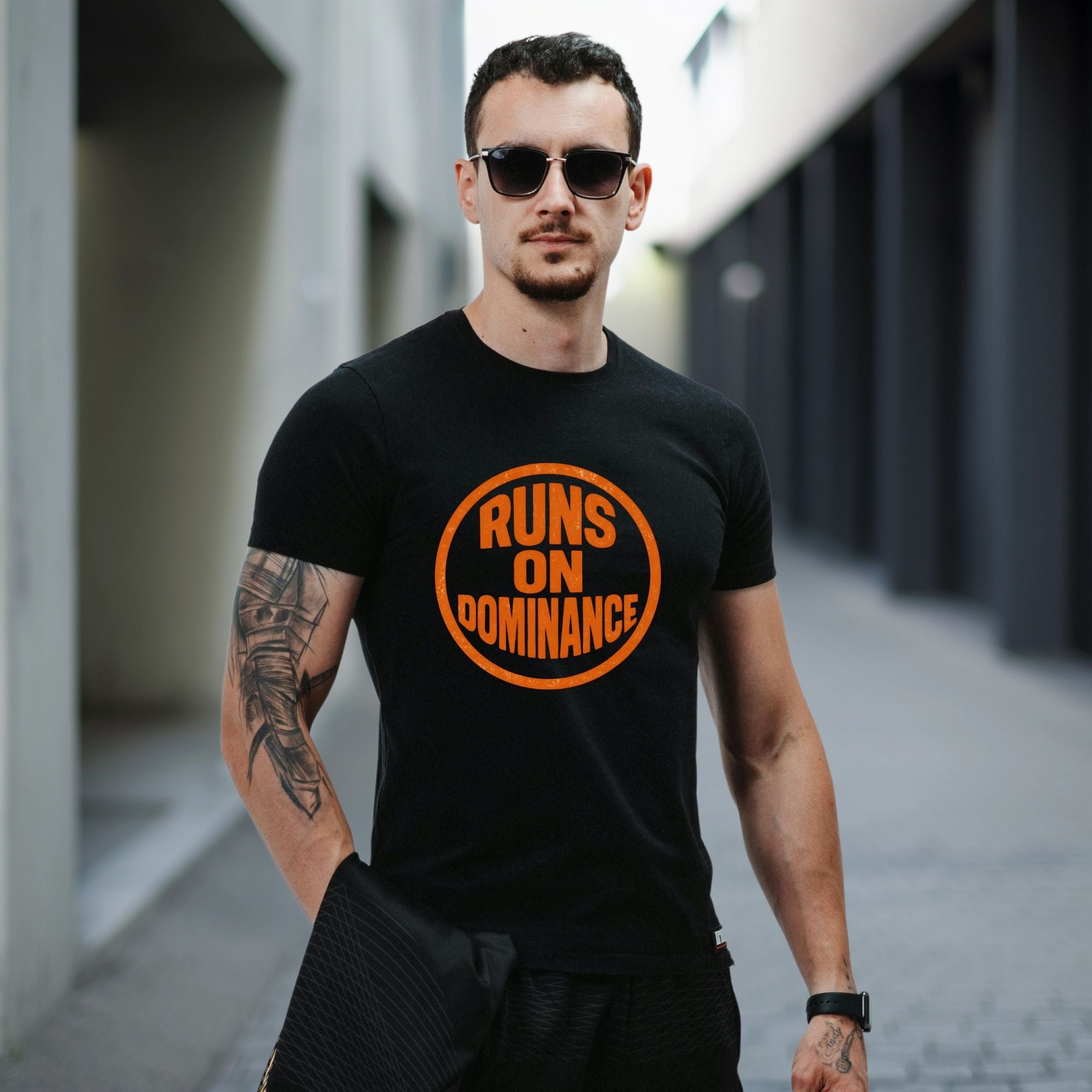 Runs on Dominance Savage Streetwear Shirt, Alpha Mindset Tee, Gym Grind Apparel