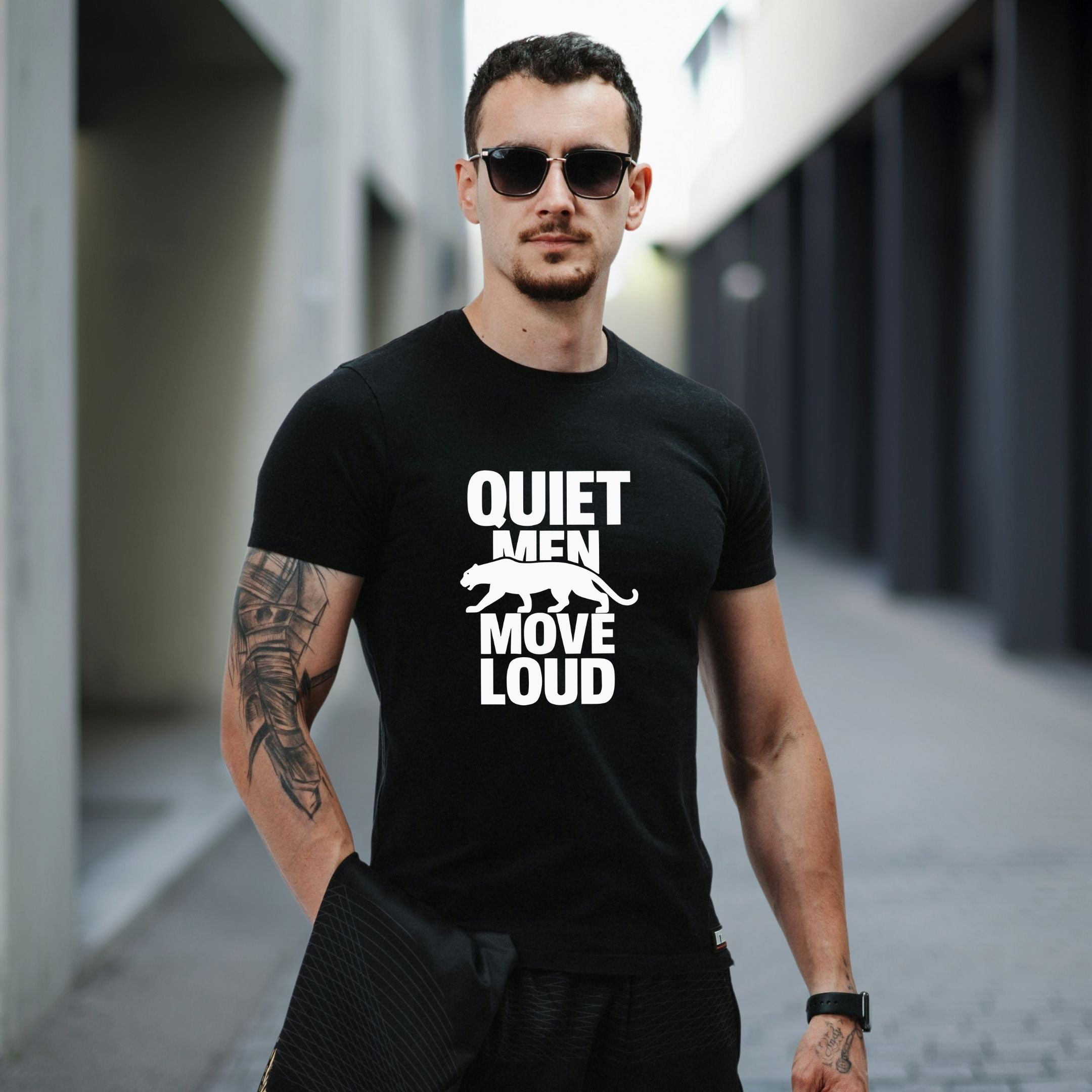 Quiet Men Move Loud Introvert Shirt, Hustle Culture Tee, Bold Mindset Shirt