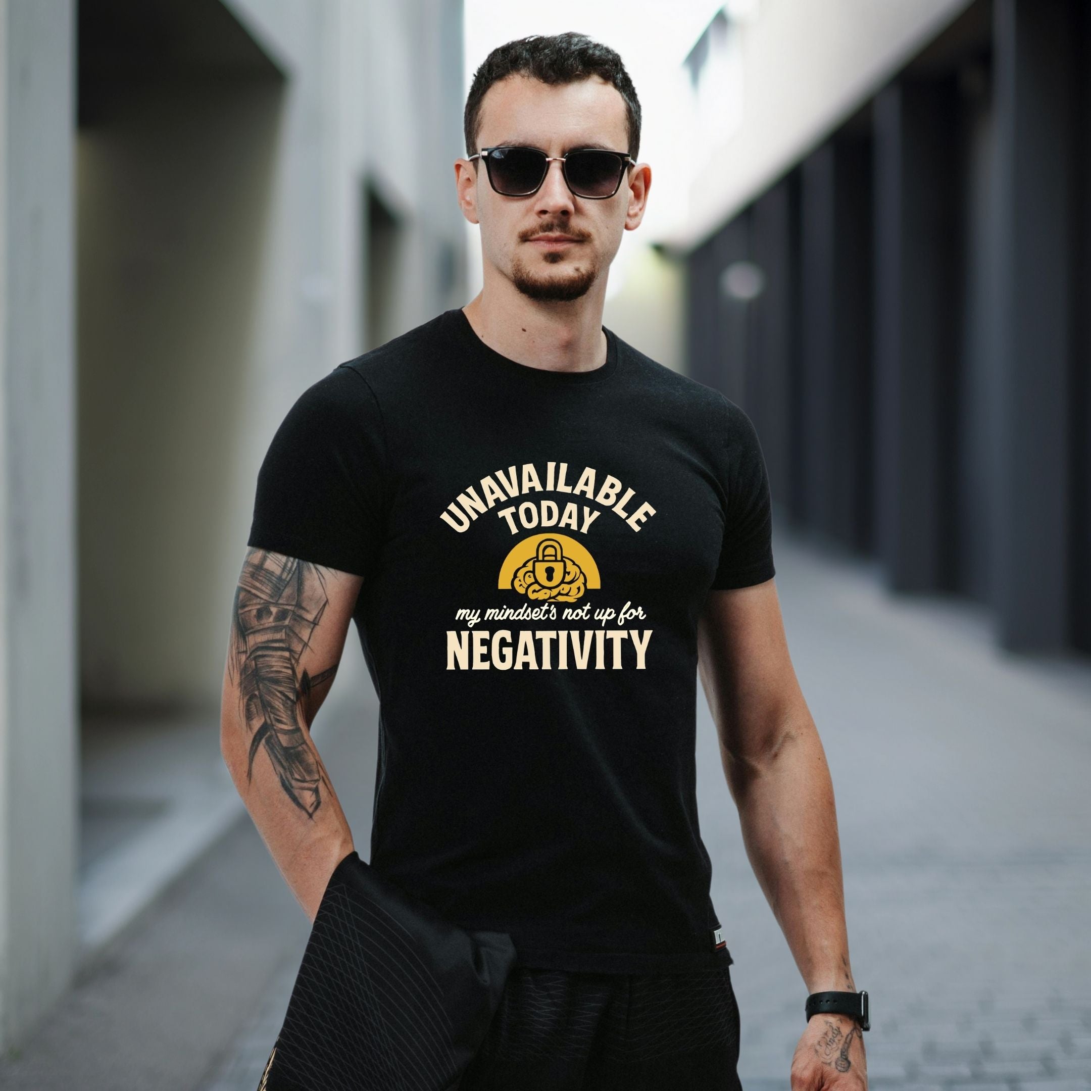 Unavailable Today No Negativity Mindset Shirt, Self-Care Introvert Tee, Positive Energy Shirt