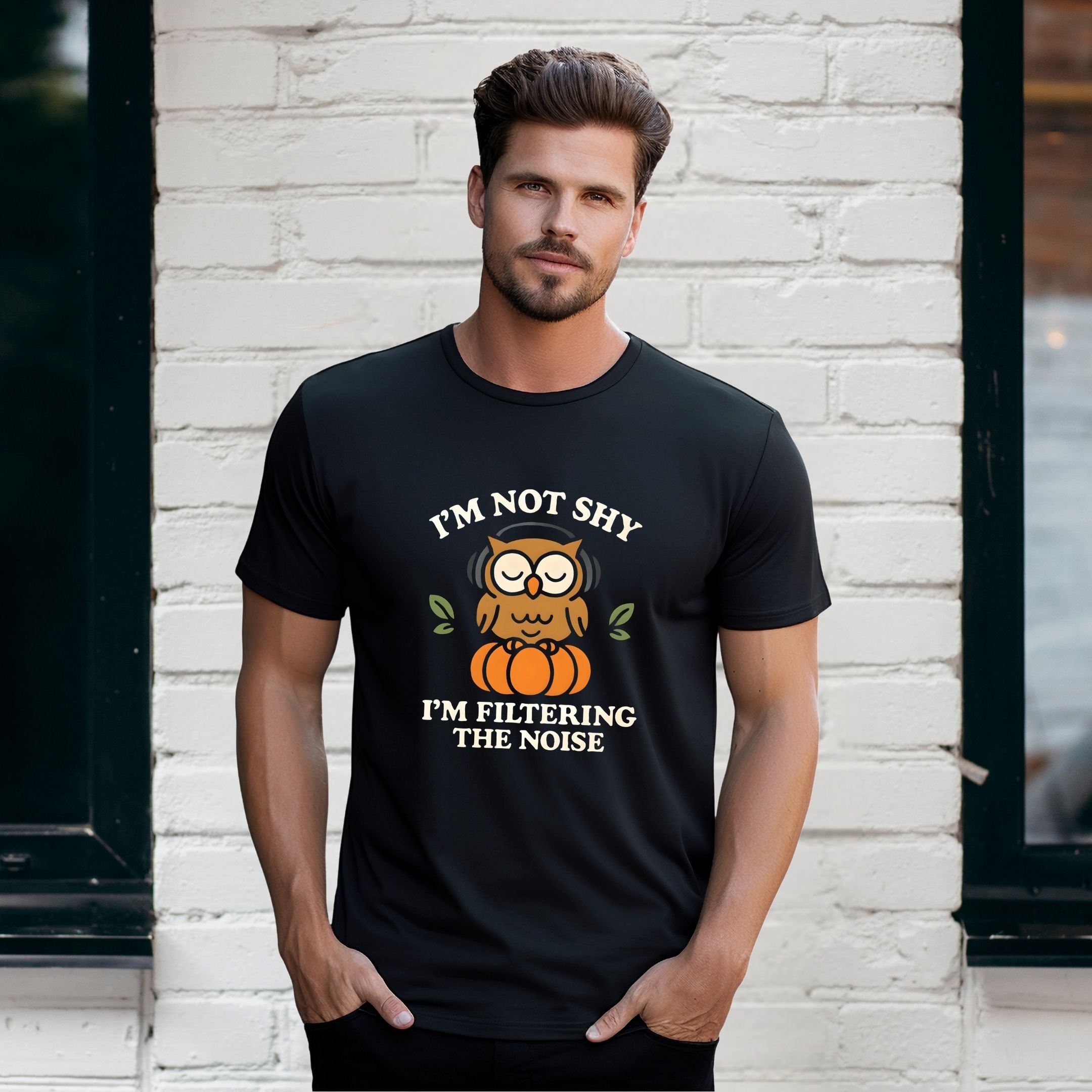 I’m Not Shy I’m Filtering the Noise Funny Introvert Shirt, Social Battery Tee, Quiet Confidence Apparel