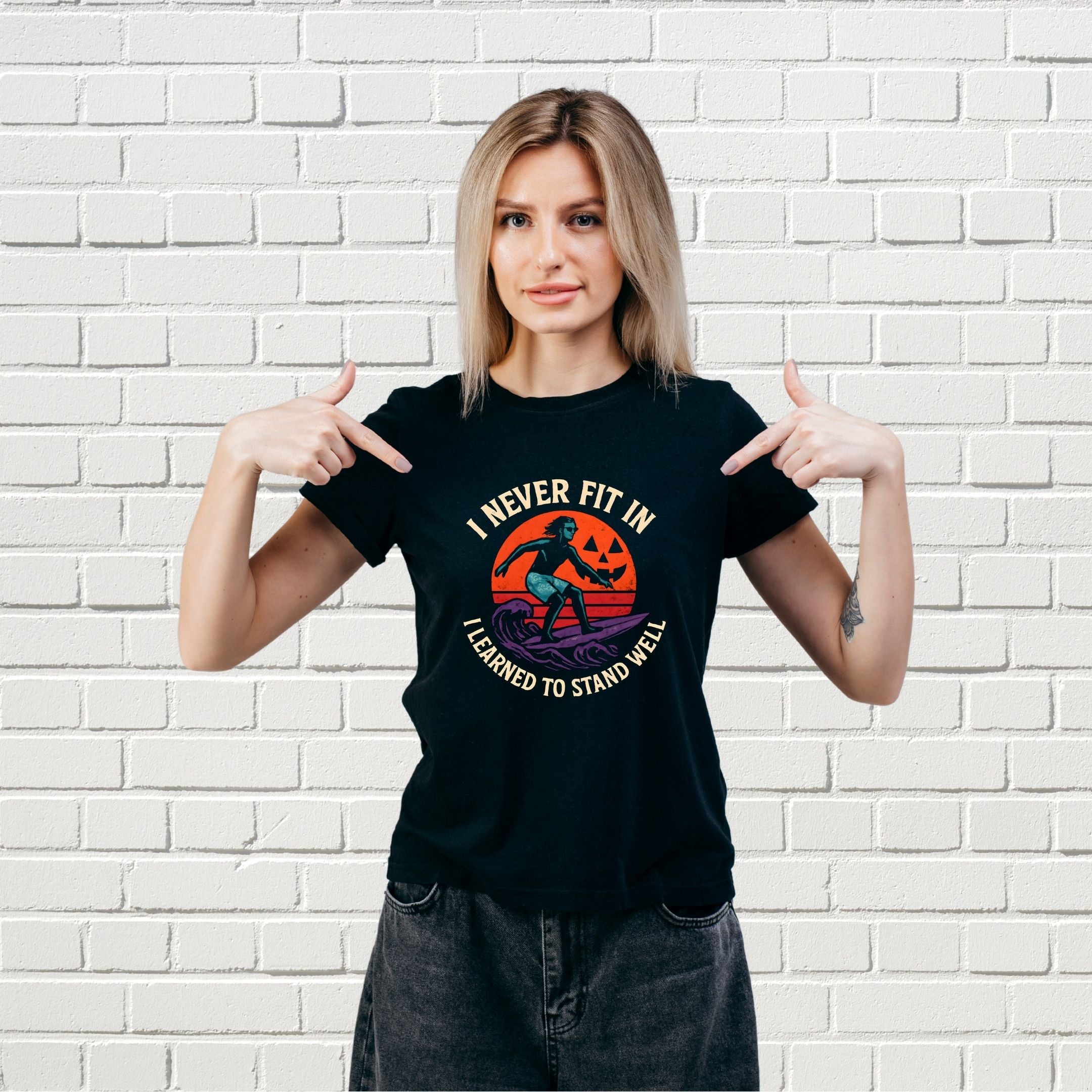 I Never Fit In I Learned to Stand Well Empowerment Shirt, Bold Confidence Tee, Outsider Mindset Apparel