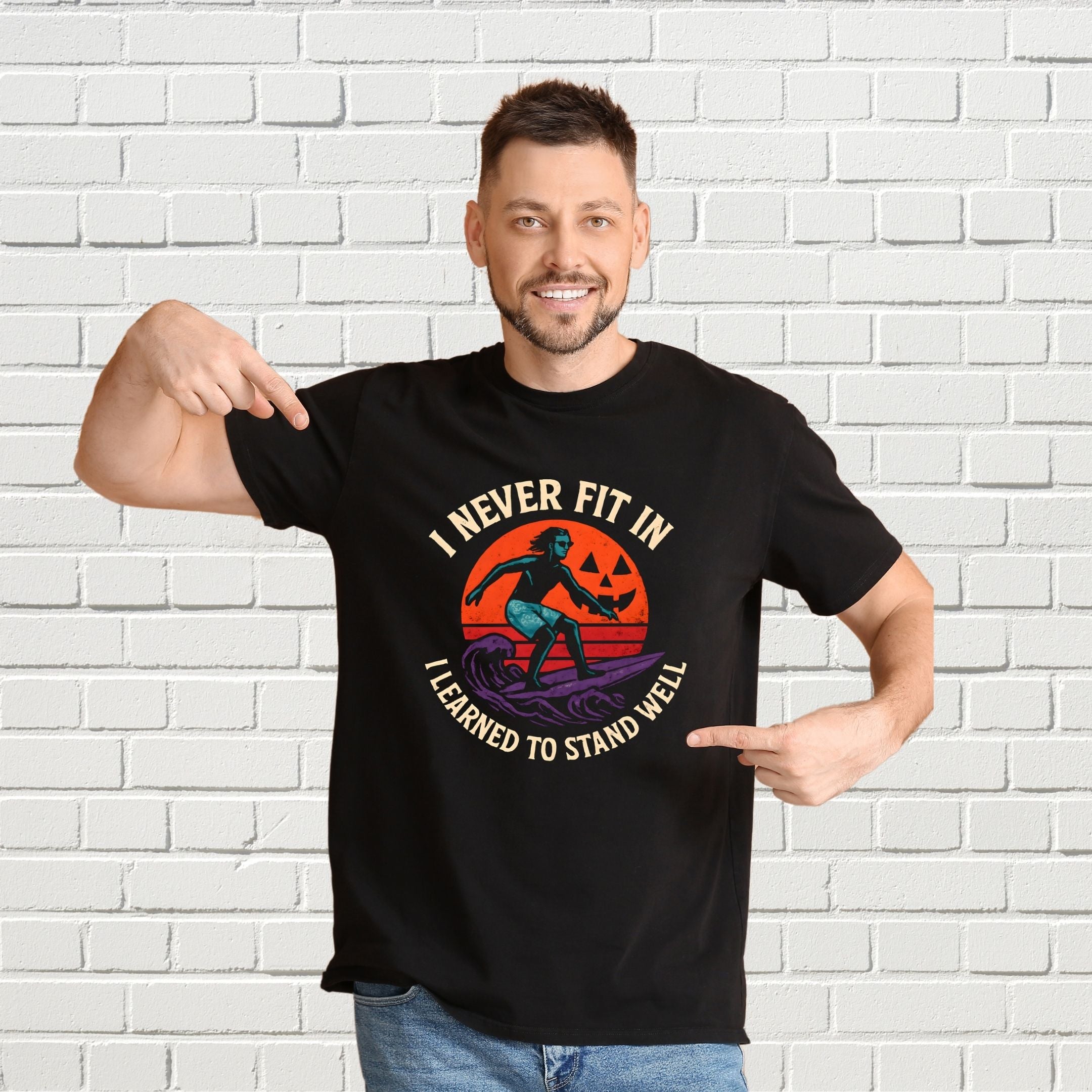 I Never Fit In I Learned to Stand Well Empowerment Shirt, Bold Confidence Tee, Outsider Mindset Apparel