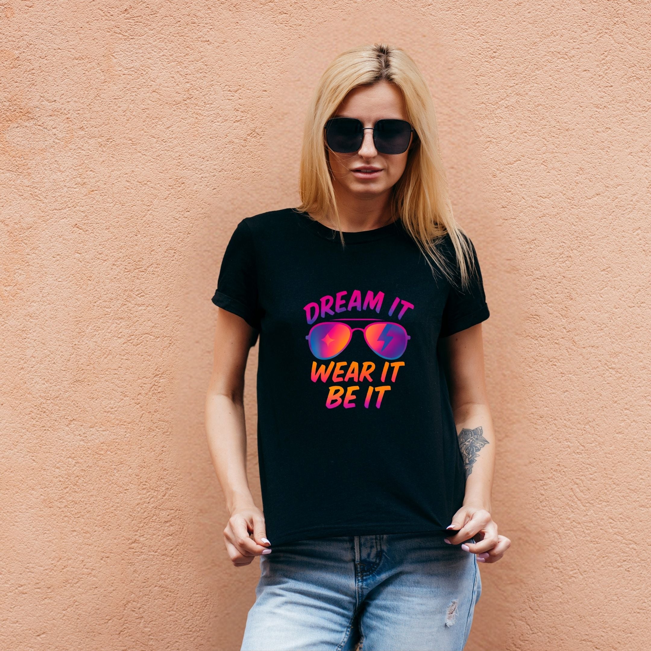 Dream It Wear It Be It Motivational Shirt, Manifestation Tee, Lifestyle Confidence Apparel