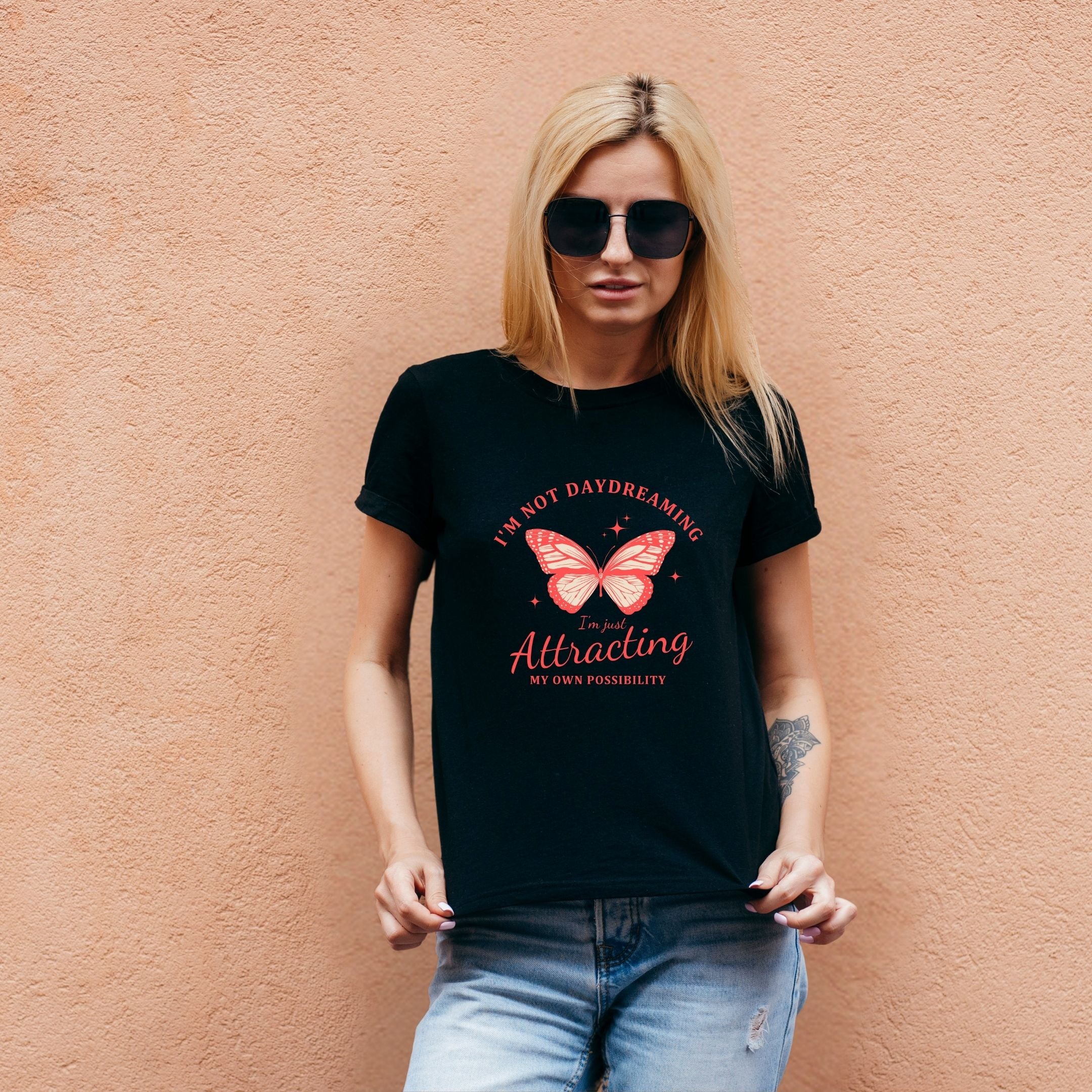 I’m Not Daydreaming I’m Attracting My Own Possibility Manifestation Shirt, Spiritual Mindset Tee, Cosmic Aesthetic Apparel