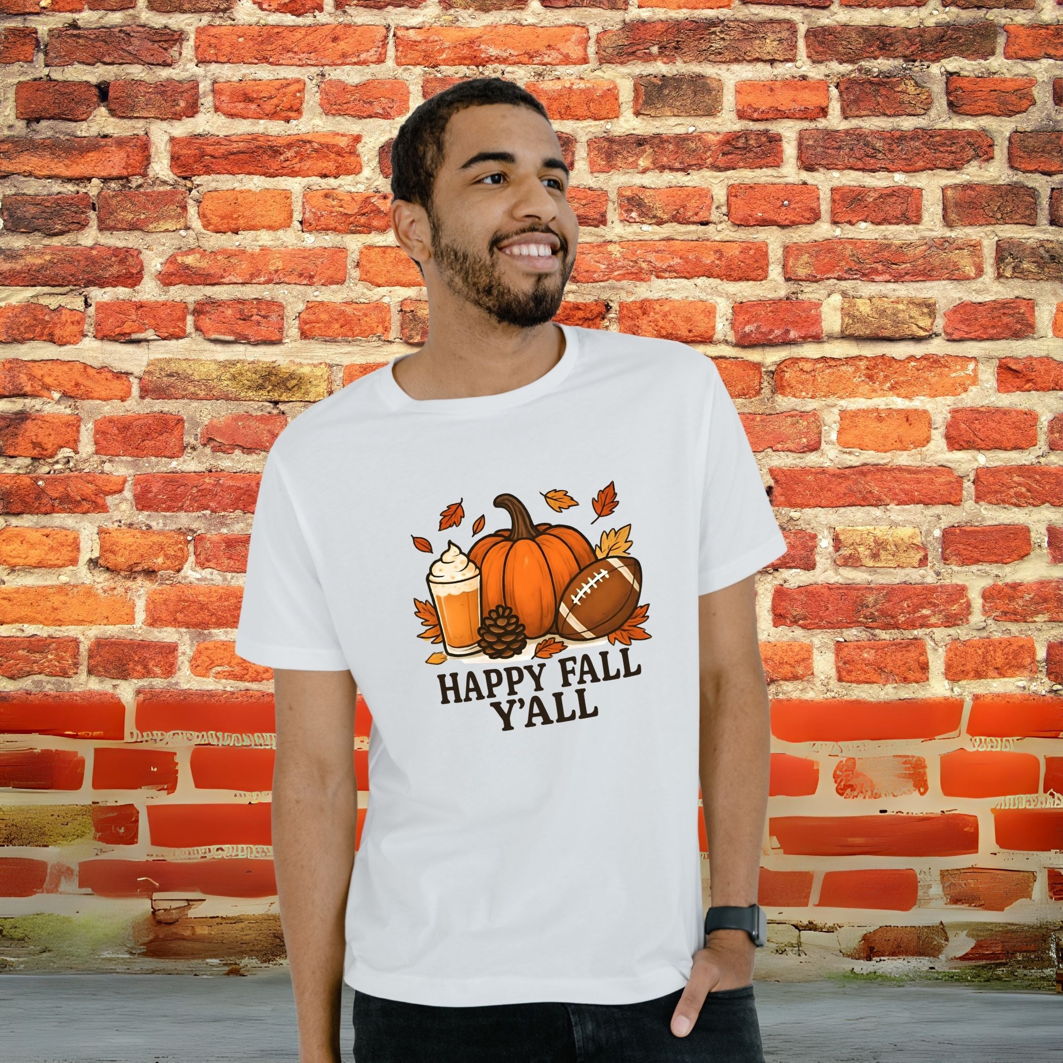 Happy Fall Y’all Cozy Autumn Shirt, Pumpkin Spice Tee, Thanksgiving & Fall Season Apparel