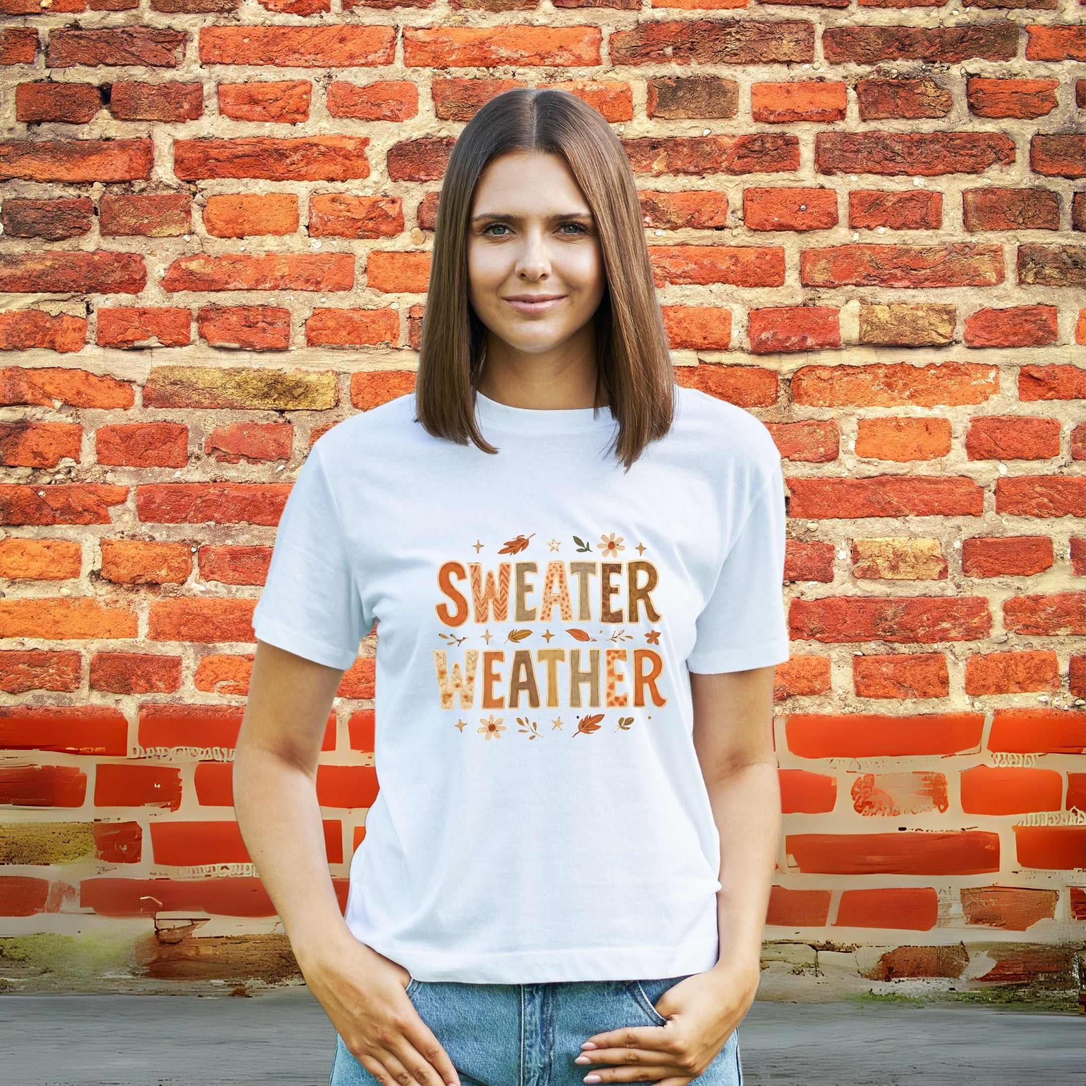 Sweater Weather Cozy Fall Shirt, Autumn Aesthetic Tee