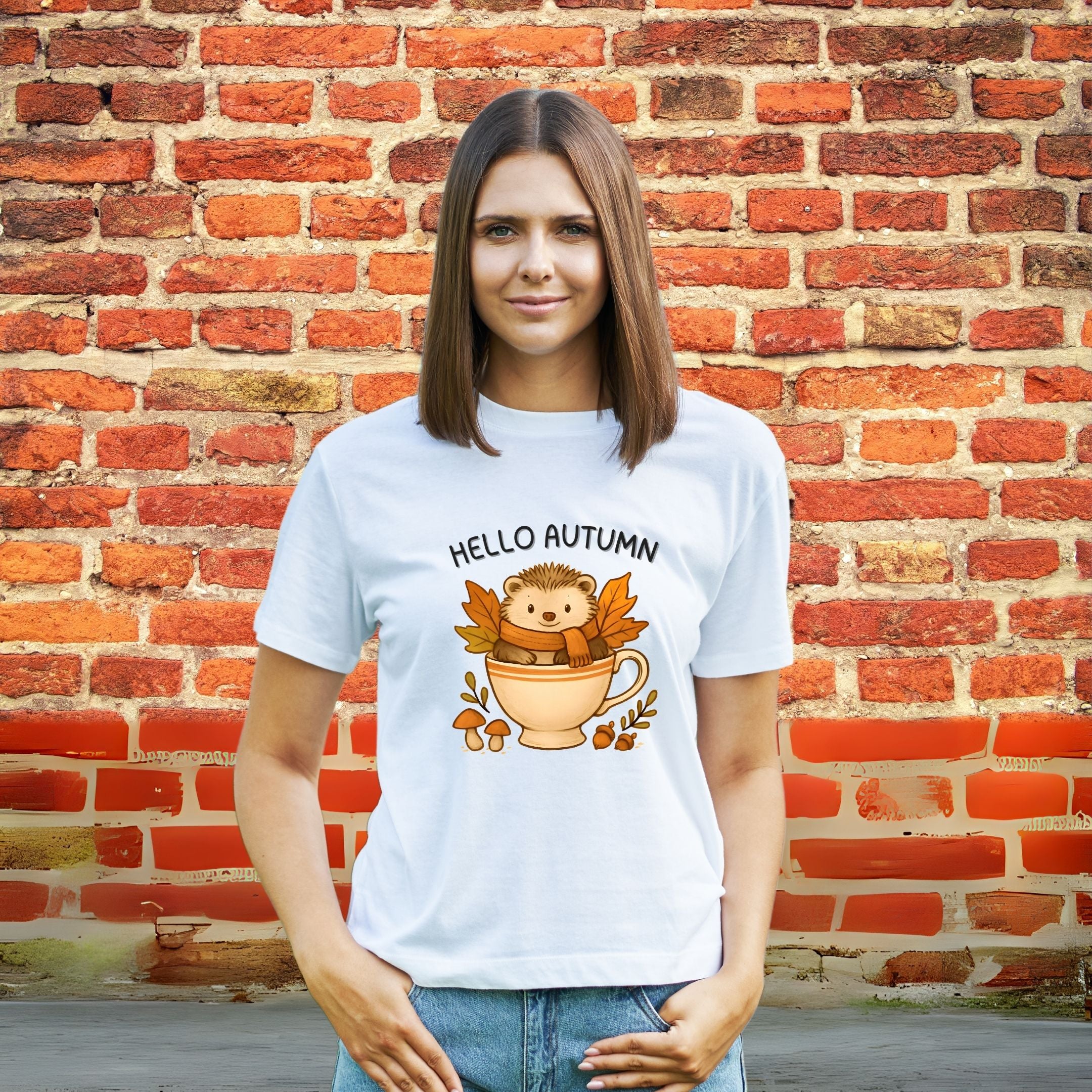 Hello Autumn Cozy Fall Shirt, Pumpkin Season Tee, Autumn Aesthetic Apparel
