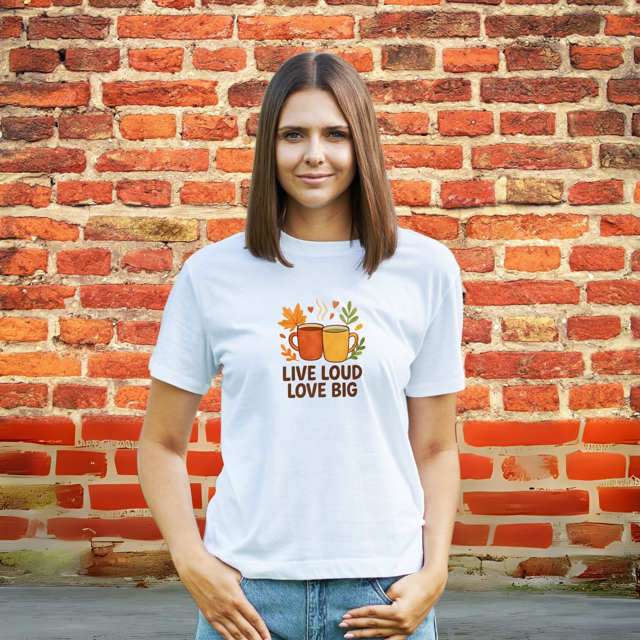 Live Loud Love Big Motivational Lifestyle Shirt, Positive Energy Tee, Uplifting Everyday Apparel