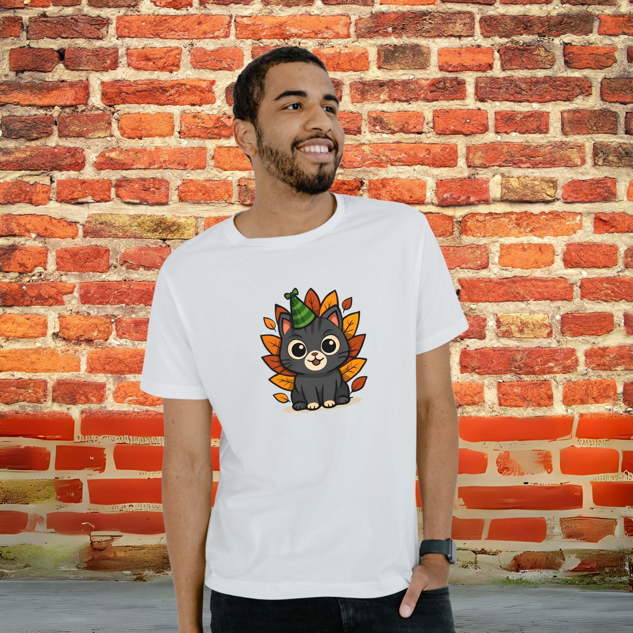 Cat Autumn Vibe Fall Cat Lover Shirt, Cozy Pumpkin Season Tee, Autumn Feline Apparel