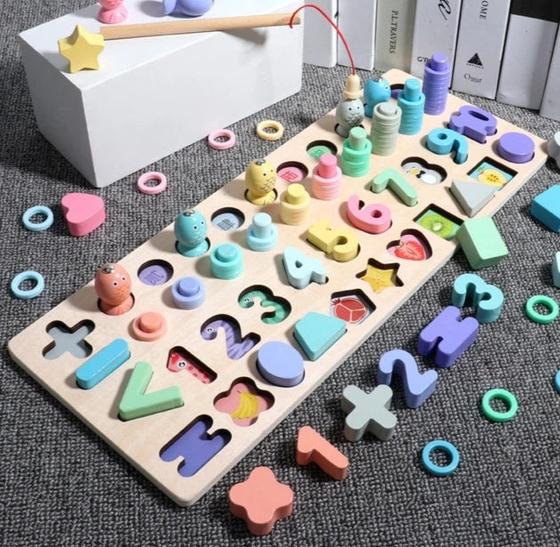 3D Alphabet & Number Puzzle – Colorful Educational Toy for Kids – Learn Letters, Numbers & Shapes!