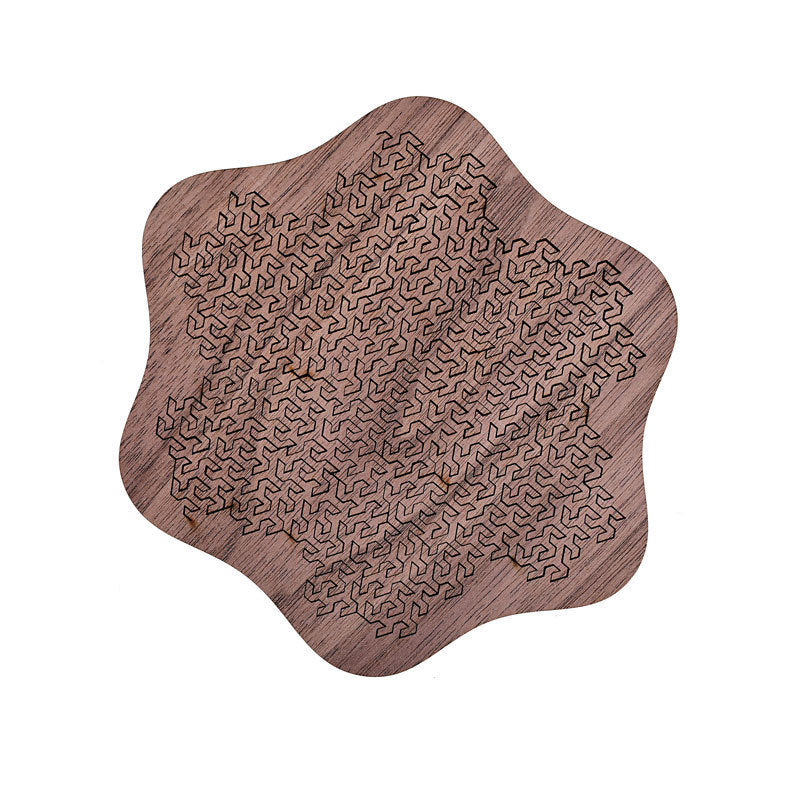 Continuum Wooden Puzzle - Extreme Burn-Finish Brain Teaser - Challenging Interlocking Jigsaw for Adults & Experts