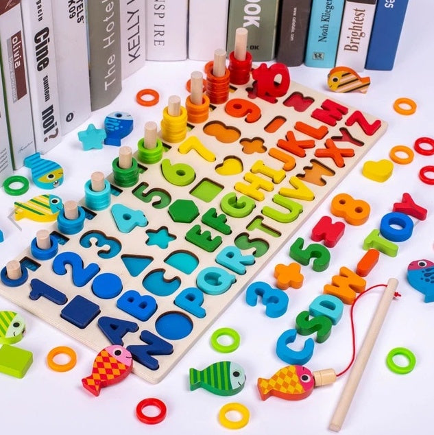 3D Alphabet & Number Puzzle – Colorful Educational Toy for Kids – Learn Letters, Numbers & Shapes!