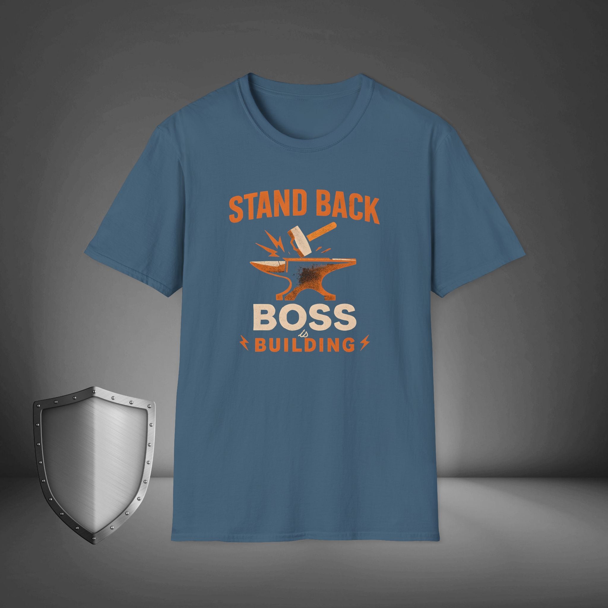 Stand Back Boss Is Building Entrepreneur Hustle Shirt, Business Mindset Tee, Startup Grind Apparel