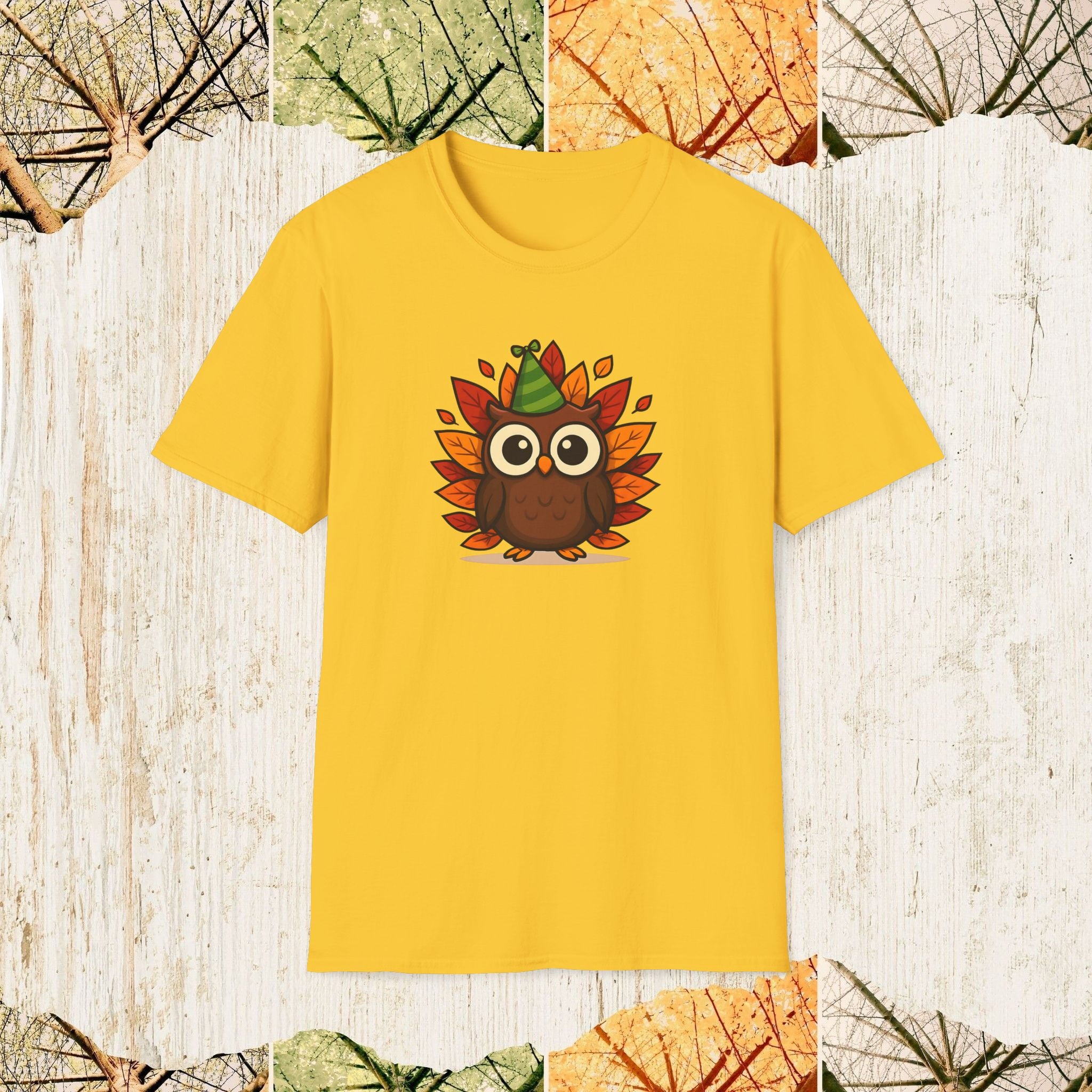 Owl Autumn Vibe Cozy Fall Shirt, Pumpkin Season Tee, Nature Lover Apparel