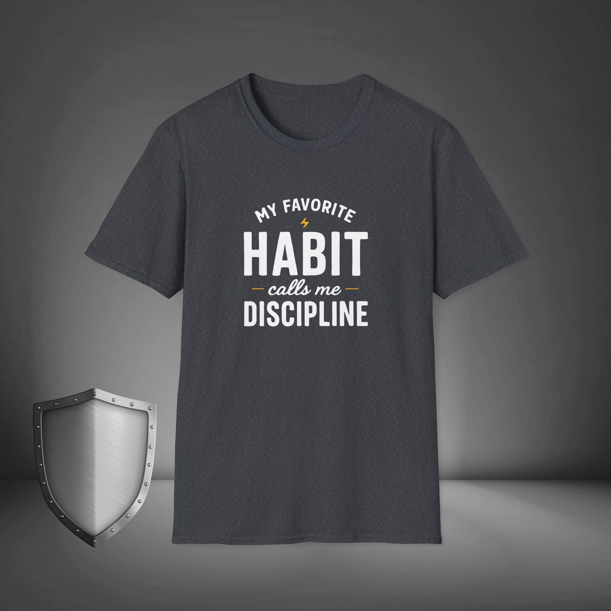 My Favorite Habit Calls Me Discipline Motivational Gym Shirt, Hustle Mindset Tee, Streetwear Confidence Apparel