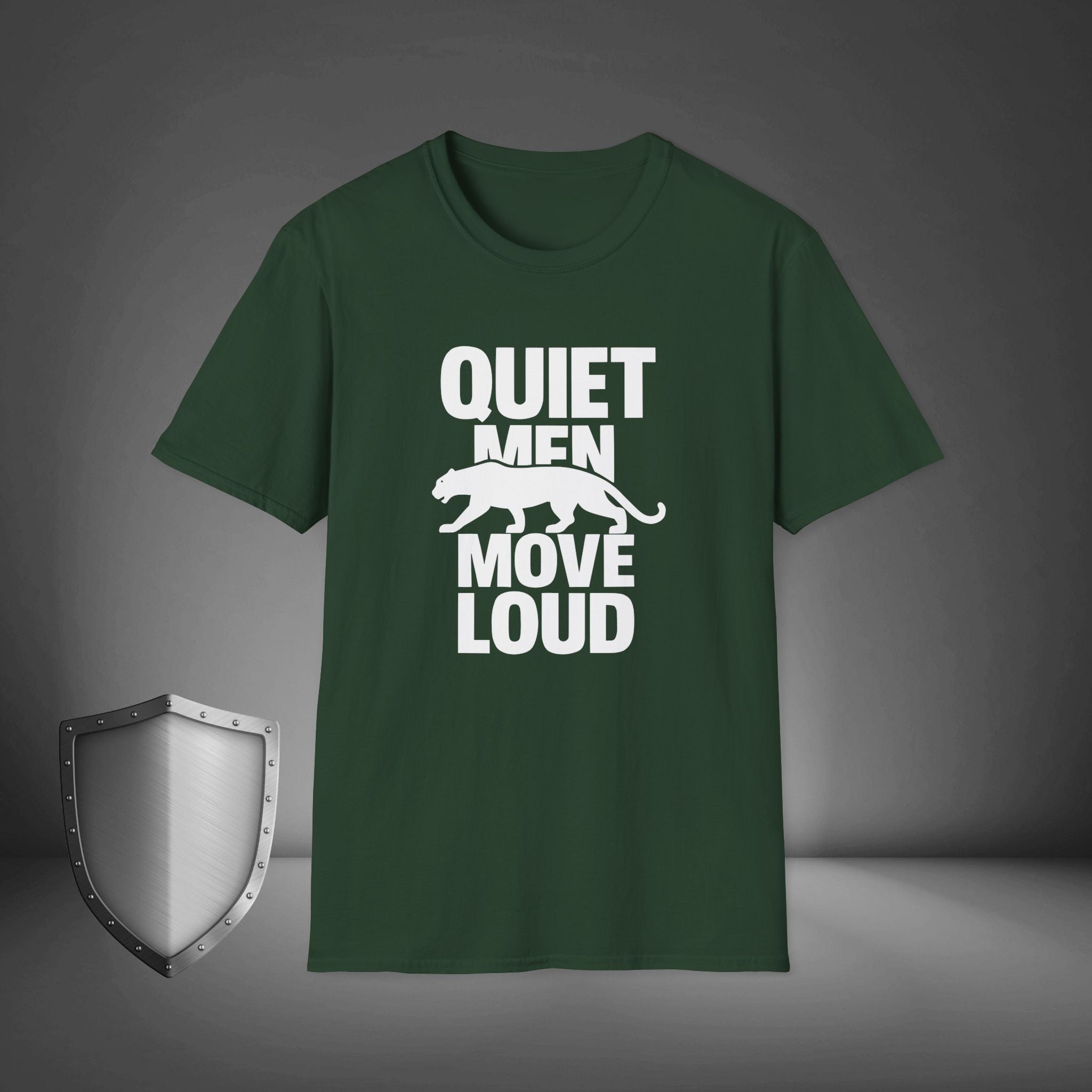 Quiet Men Move Loud Introvert Shirt, Hustle Culture Tee, Bold Mindset Shirt
