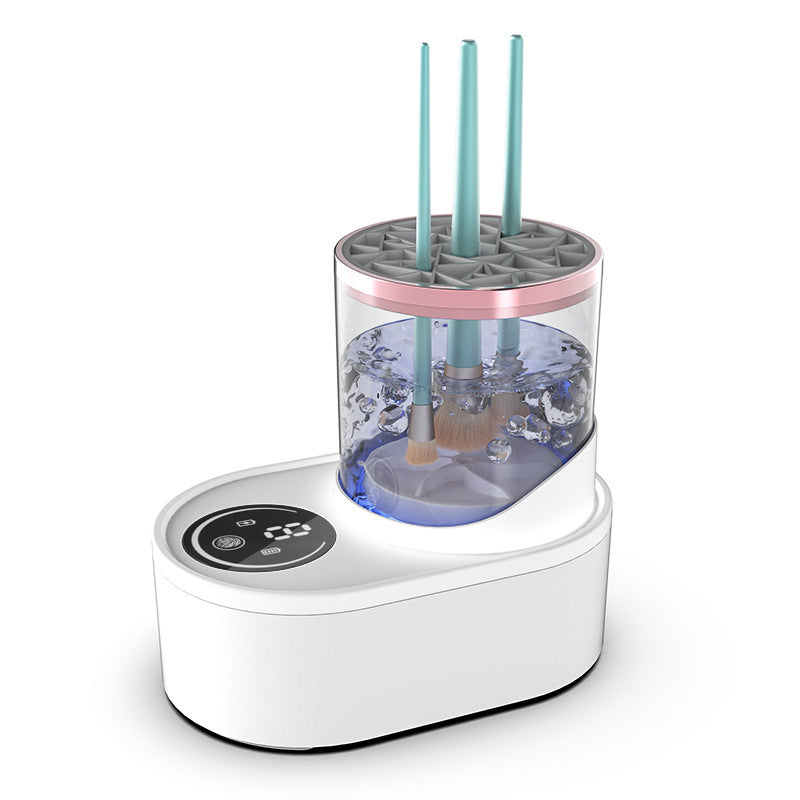 Rechargeable 3-in-1 Makeup Brush Cleaner & Dryer - 60-Second Deep Clean, Disinfect & Dry| Breakout-Free Skin, Zero Scrubbing