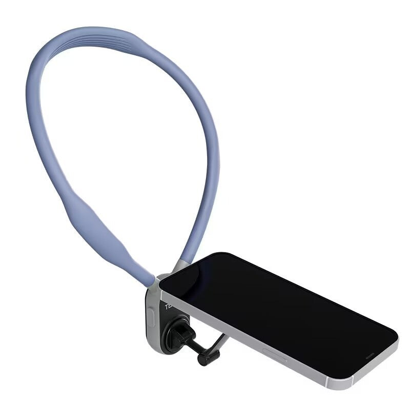 Silicone Magnetic Phone Neck Mount – MagSafe Support, Hands-Free Viewing & Fast Detach for On-the-Go Use