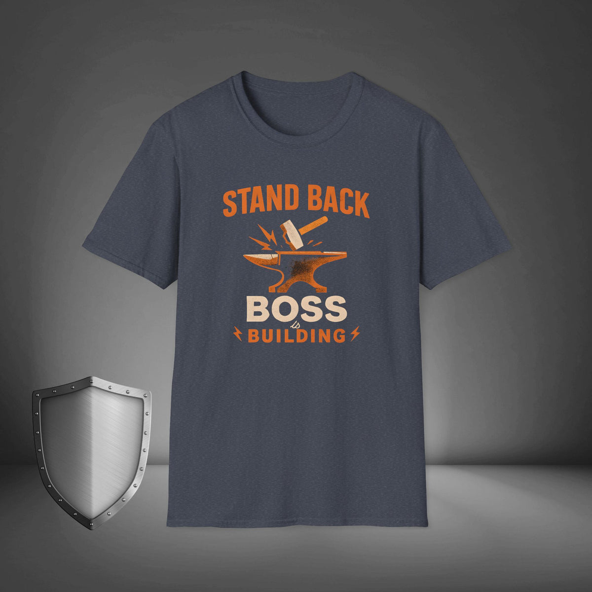 Stand Back Boss Is Building Entrepreneur Hustle Shirt, Business Mindset Tee, Startup Grind Apparel