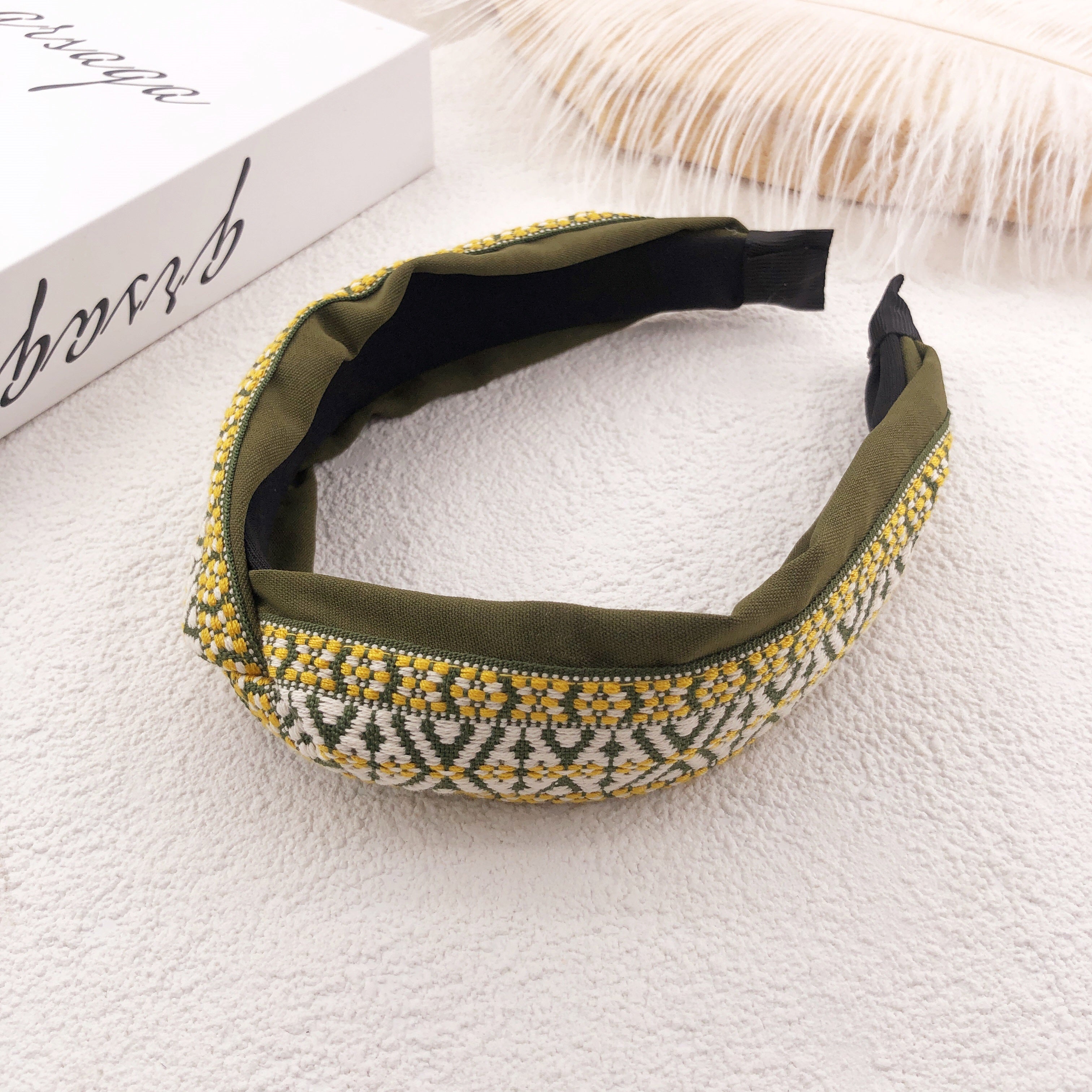 Suede Floral Hair Hoop – Soft, Colorful Headband for Everyday Styling and Occasions