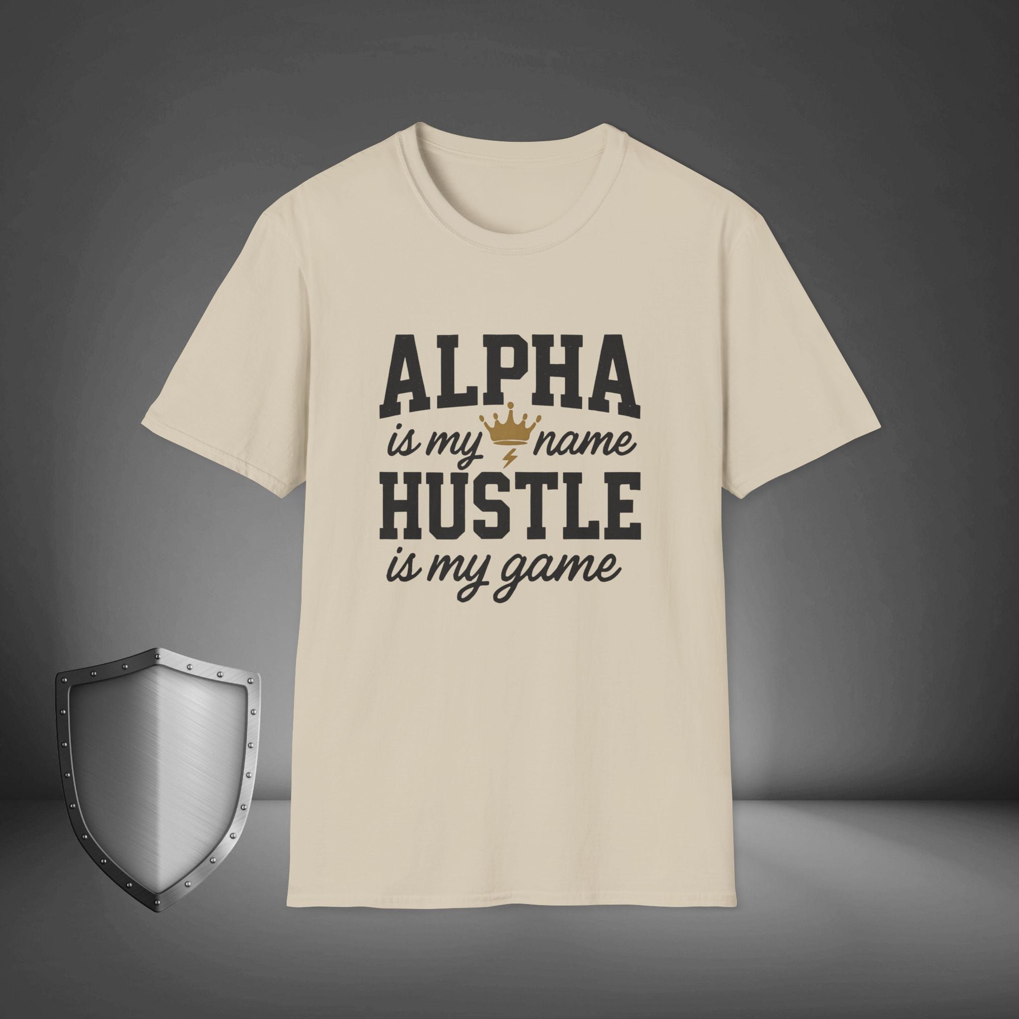 Alpha Is My Name Hustle Is My Game Motivational Streetwear Shirt, Gym Grind Tee, Entrepreneur Mindset Apparel