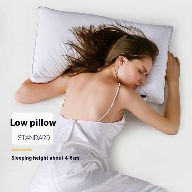 Premium Cotton Cervical Pillow – Selectable Height (Low/Medium/High) for Personalized Neck Support, Fluffy, Washable & Five-Star Hotel Comfort