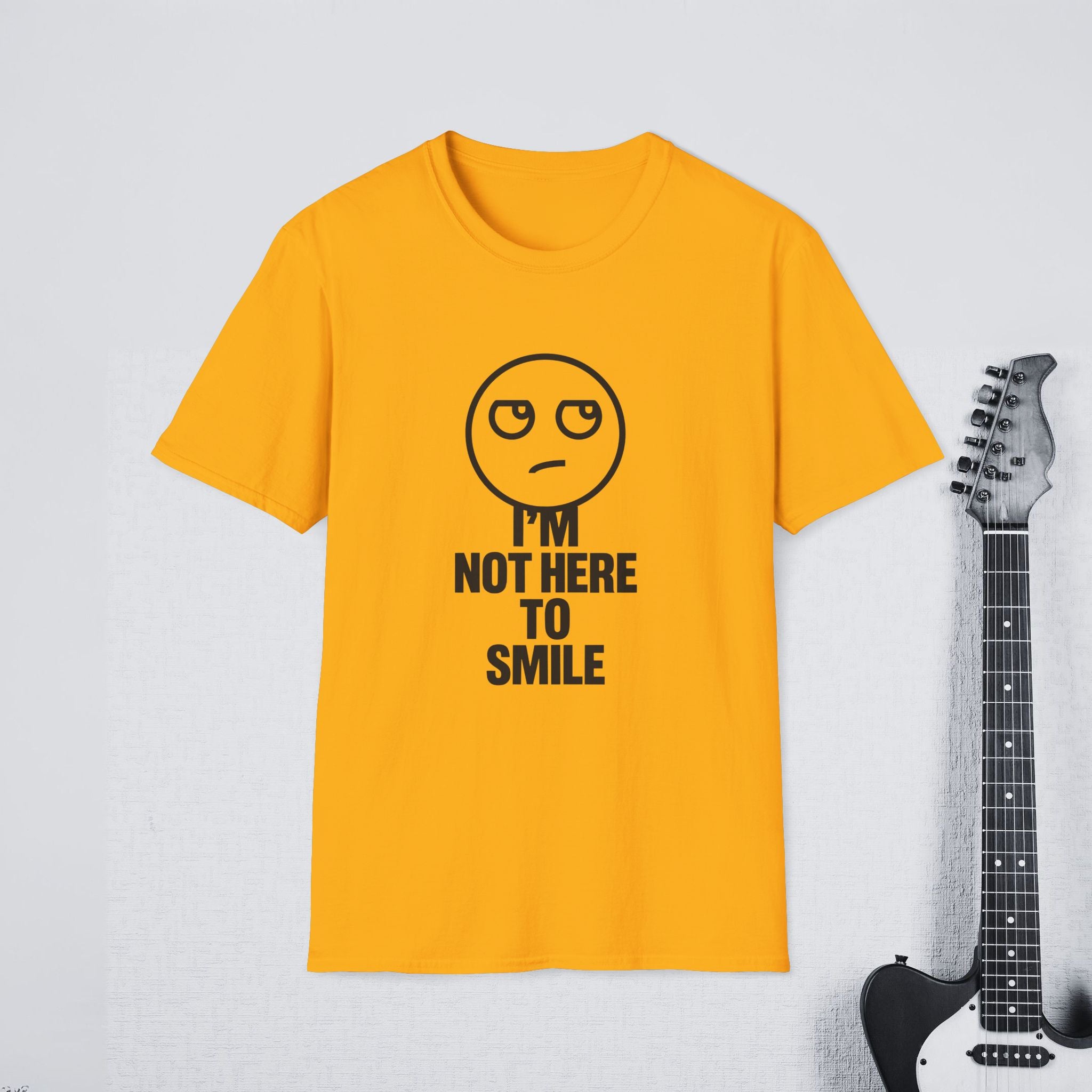 I’m Not Here to Smile Funny Introvert Shirt, Savage Streetwear Tee, Sarcastic Mood Apparel