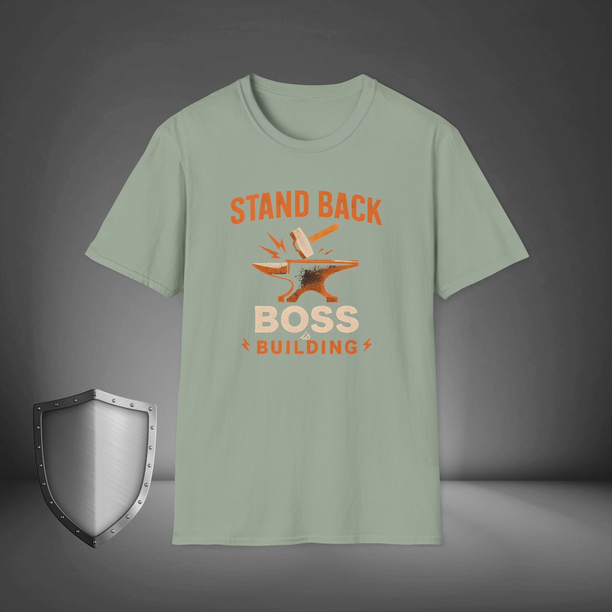 Stand Back Boss Is Building Entrepreneur Hustle Shirt, Business Mindset Tee, Startup Grind Apparel