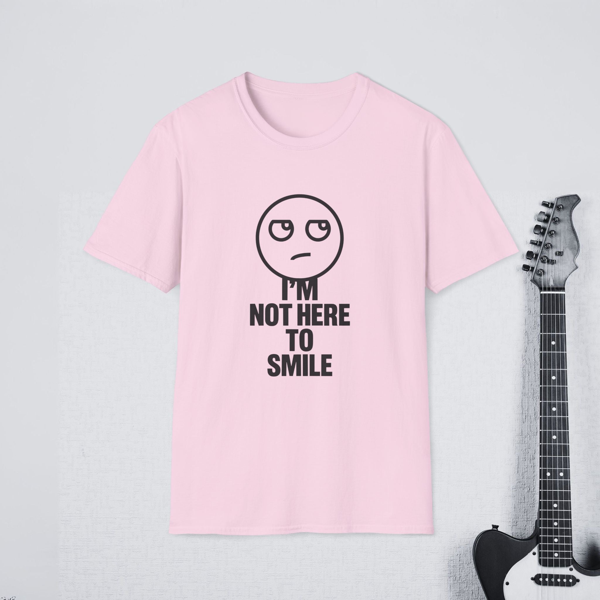 I’m Not Here to Smile Funny Introvert Shirt, Savage Streetwear Tee, Sarcastic Mood Apparel