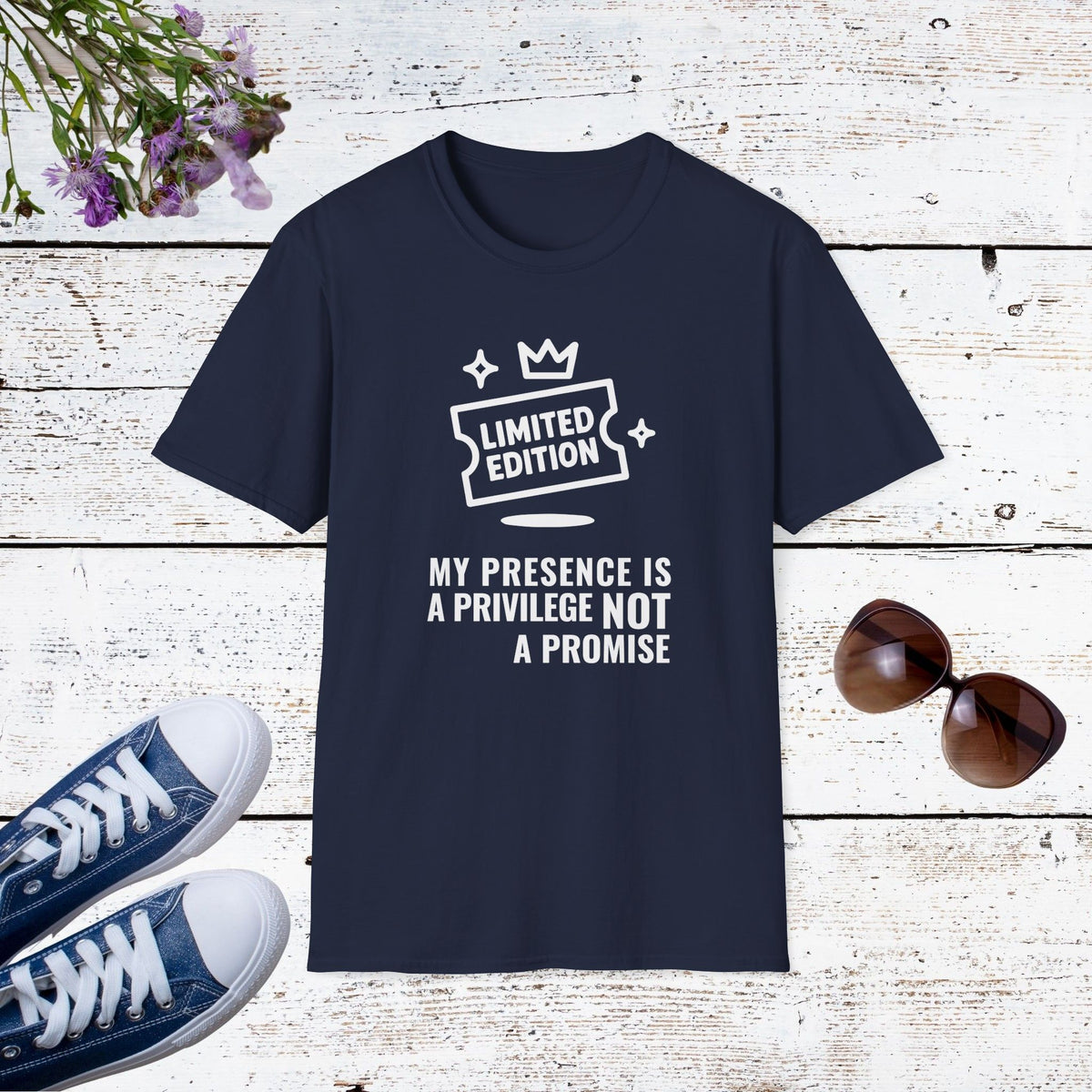 Limited Edition My Presence Is a Privilege Not a Promise Shirt, Statement Introvert Tee, Bold Confidence Gift