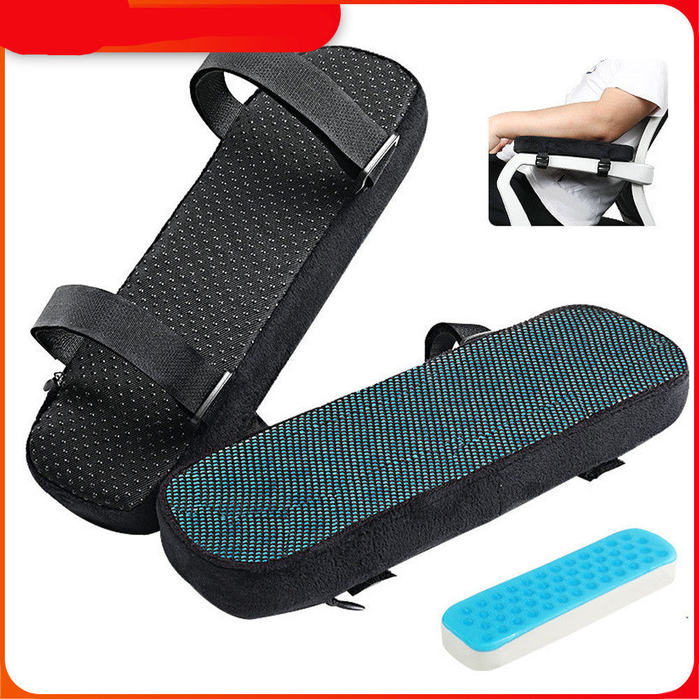 Pressure Relief Elbow Support Pillow Gel-Infused Memory Foam Cushion with Adjustable Strap & Washable Cover