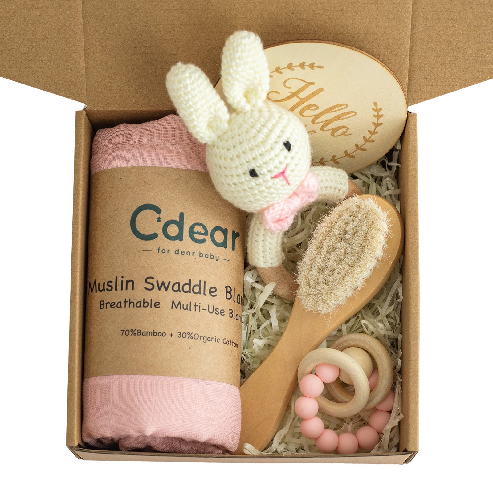 Baby Teether Set for Newborns - Cute & Safe Chewing Toys for Sore Gums - Perfect Shower Gift for Boys & Girls