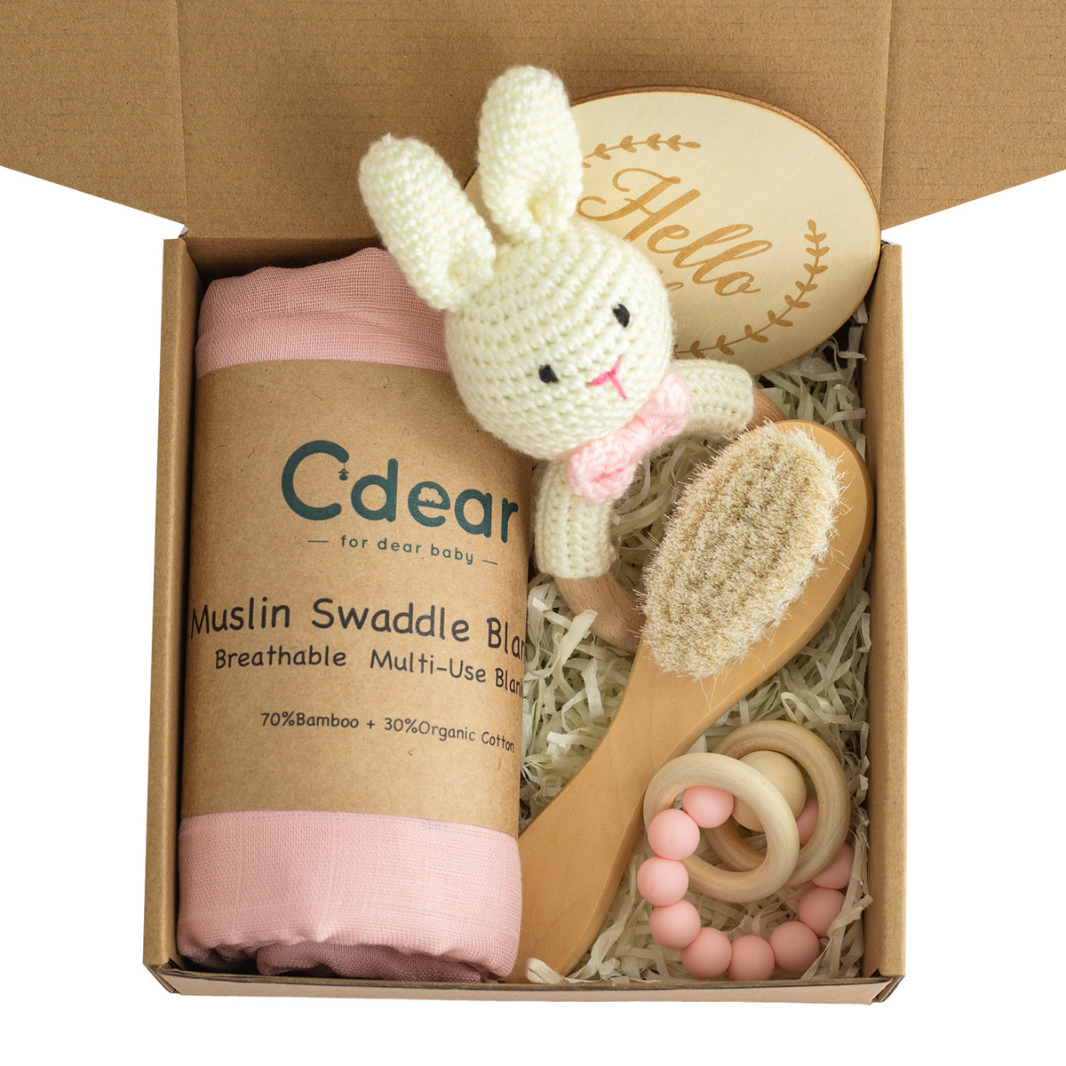 Baby Teether Set for Newborns - Cute & Safe Chewing Toys for Sore Gums - Perfect Shower Gift for Boys & Girls