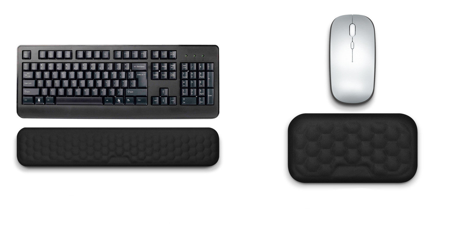 Comfy Memory Foam Wrist Rest for Mouse - Soft Support for Typing & Gaming