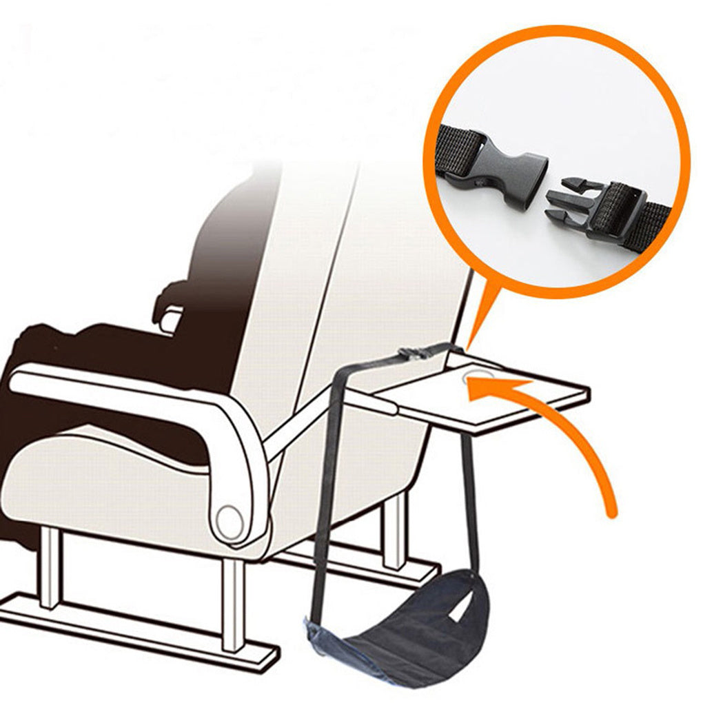 Portable Foot Hammock with Memory Foam – Enhanced Support for Relaxed Feet, Ideal for Long Flights & Desk Use