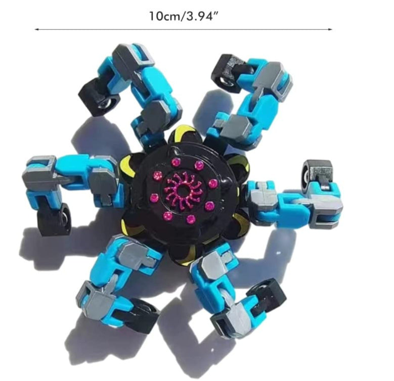 Fun Deformed Fidget Spinner Chain Toy – Stress Relief Hand Spinner for Kids & Adults – Sensory Gyro Anxiety Relief Gift