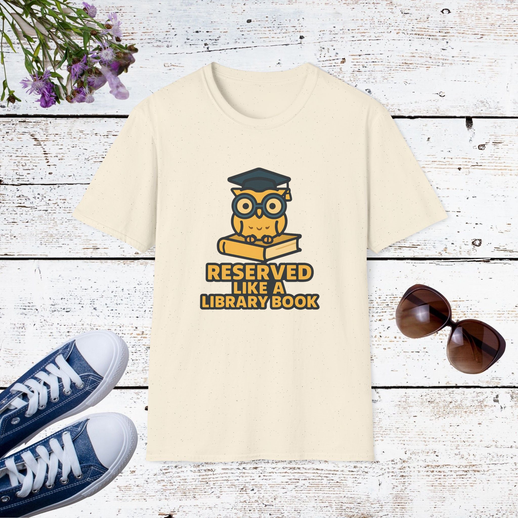 Reserved Like a Library Book Funny Introvert Shirt, Gamer Tee, Casual Wear, Book Lover Gift