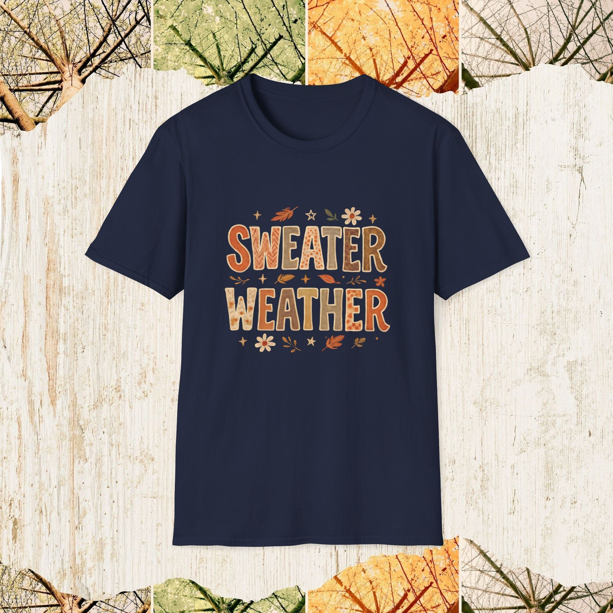 Sweater Weather Cozy Fall Shirt, Autumn Aesthetic Tee
