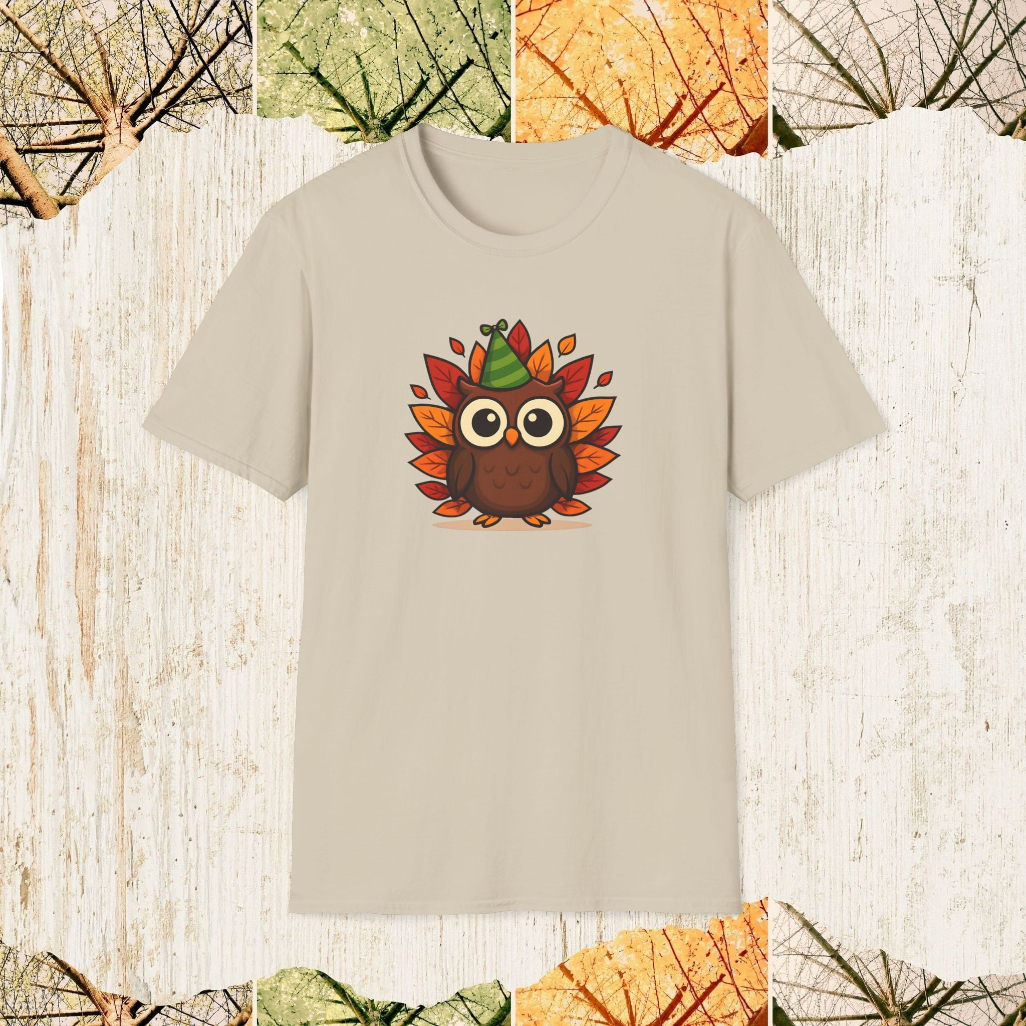Owl Autumn Vibe Cozy Fall Shirt, Pumpkin Season Tee, Nature Lover Apparel